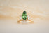 The Seraphine 1.4 CT Pear Chrome Tourmaline Wedding Set - Lavender Creek Gems