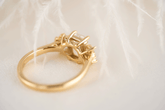 The All Diamond Fleur Ring | Emerald Cut Diamond - Lavender Creek Gems