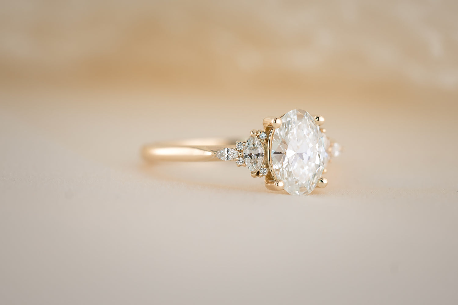 The Maeve 1.21 CT Oval Diamond Ring - Lavender Creek Gems