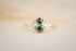 The Maeve 1.18 CT Oval Green Diamond Ring - Lavender Creek Gems