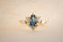 The Aurora 1.18 CT Pear Blue Sapphire Ring - Lavender Creek Gems
