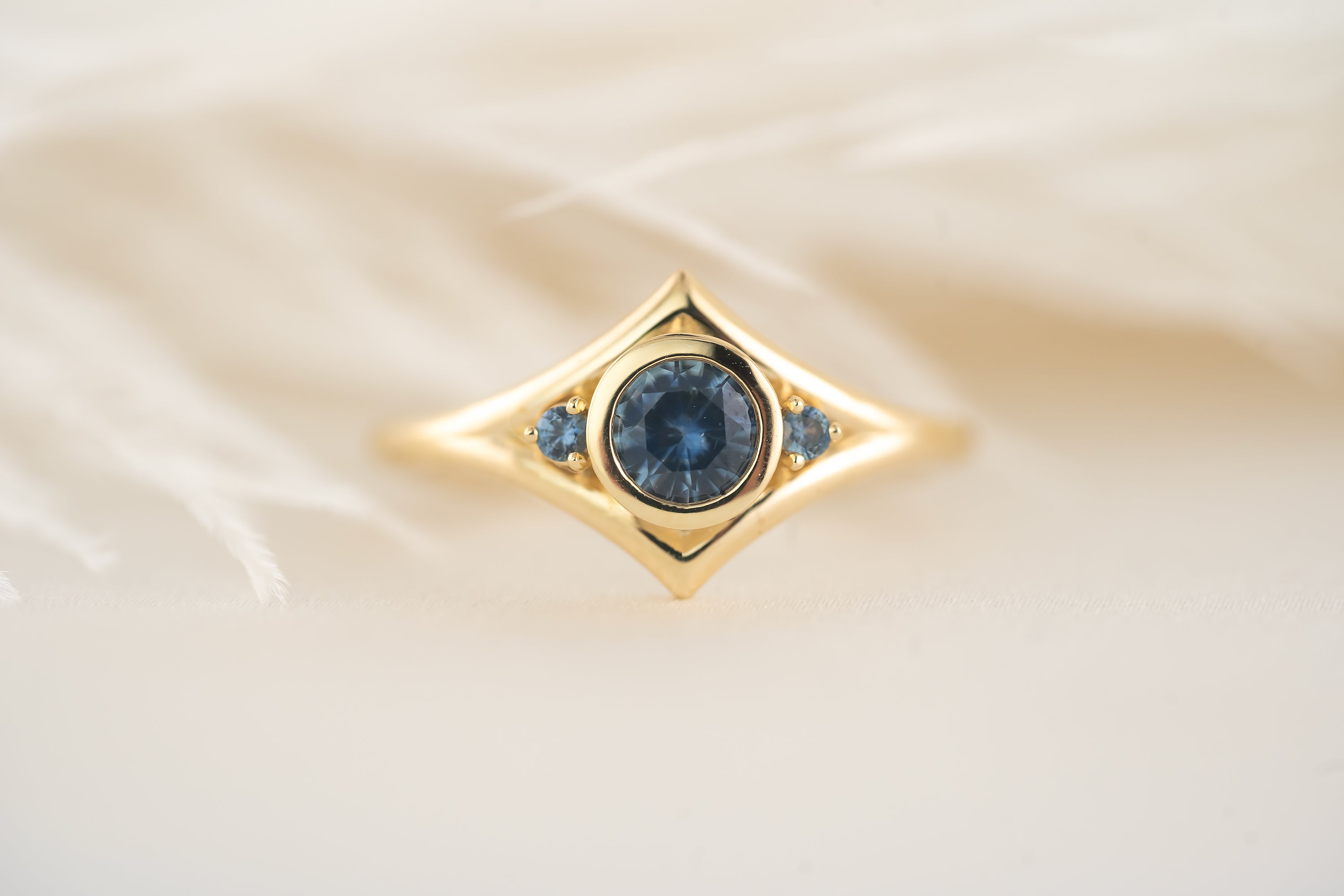The Roxy Ring | Blue Montana Sapphire - Lavender Creek Gems