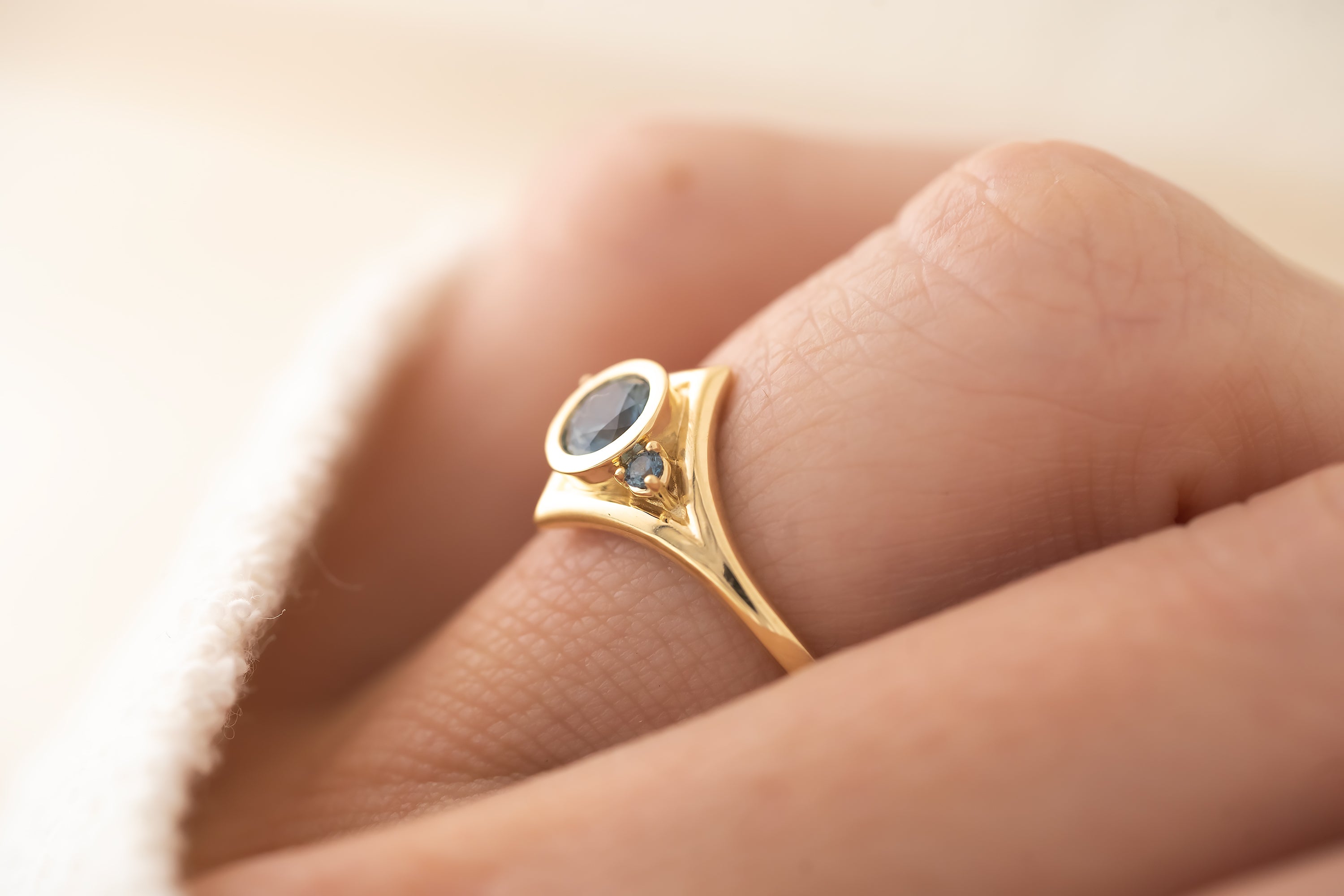 The Roxy Ring | Blue Montana Sapphire - Lavender Creek Gems