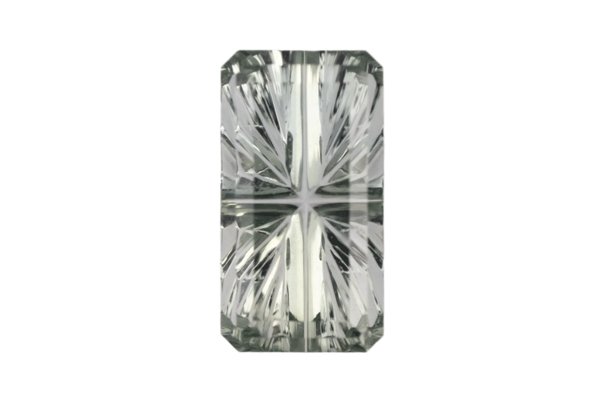 2.2 CT Rectangular Starbrite™ Cut Blue Green Montana Sapphire - Lavender Creek Gems