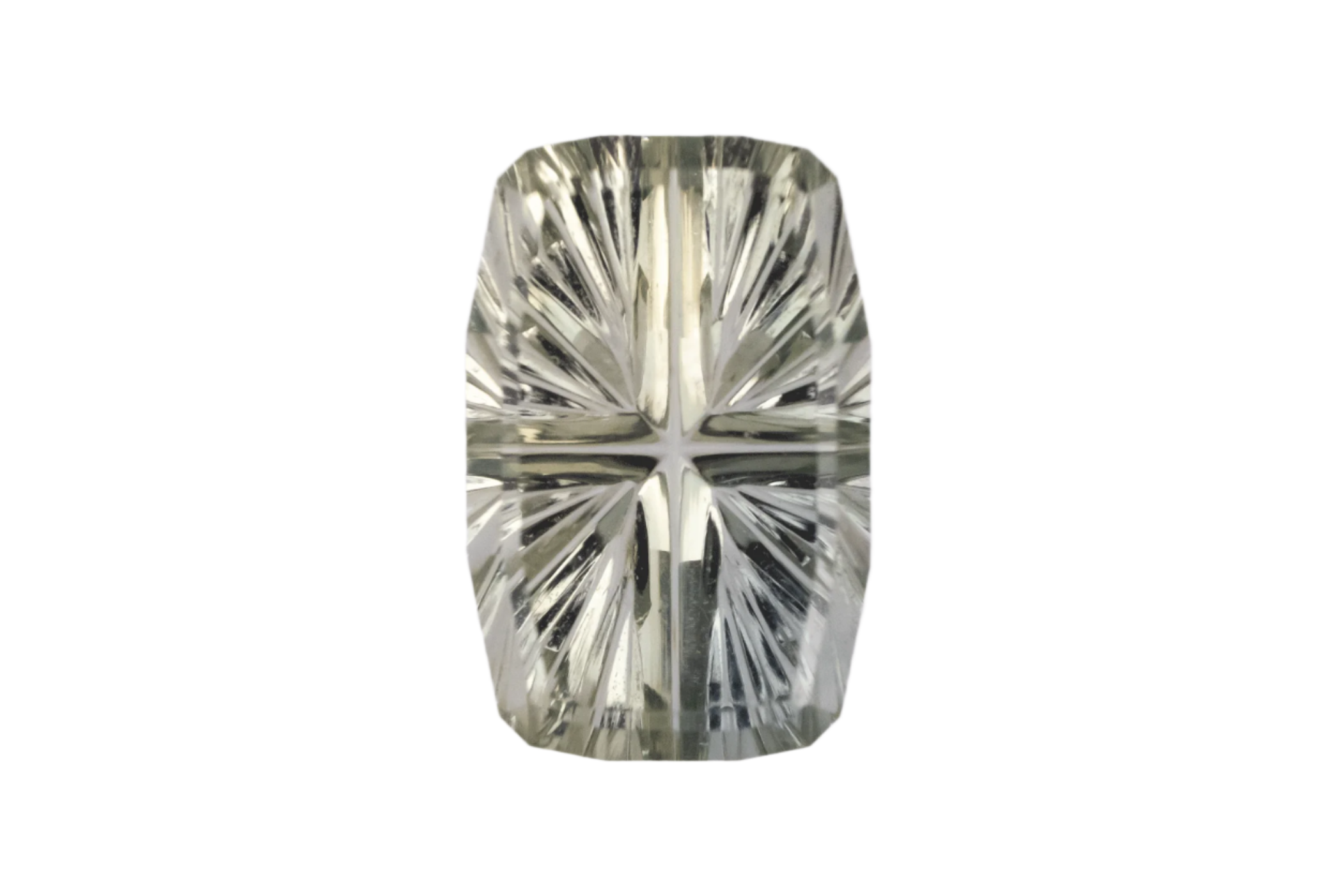 2.15 CT Elongated Cushion Starbrite™ Cut Green Montana Sapphire - Lavender Creek Gems
