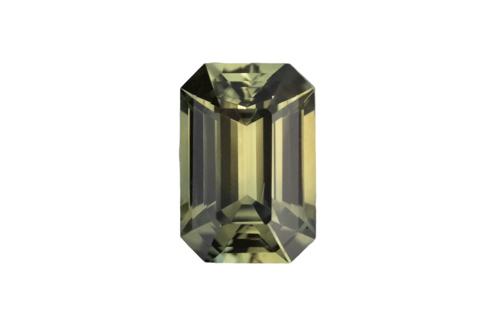 1.1 CT Emerald Cut Green Sapphire - Lavender Creek Gems