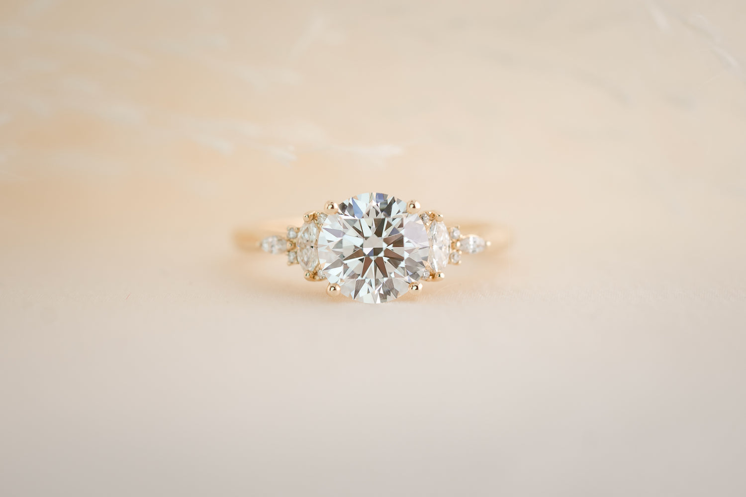 The Maeve 1.7 CT Round Diamond Ring - Lavender Creek Gems