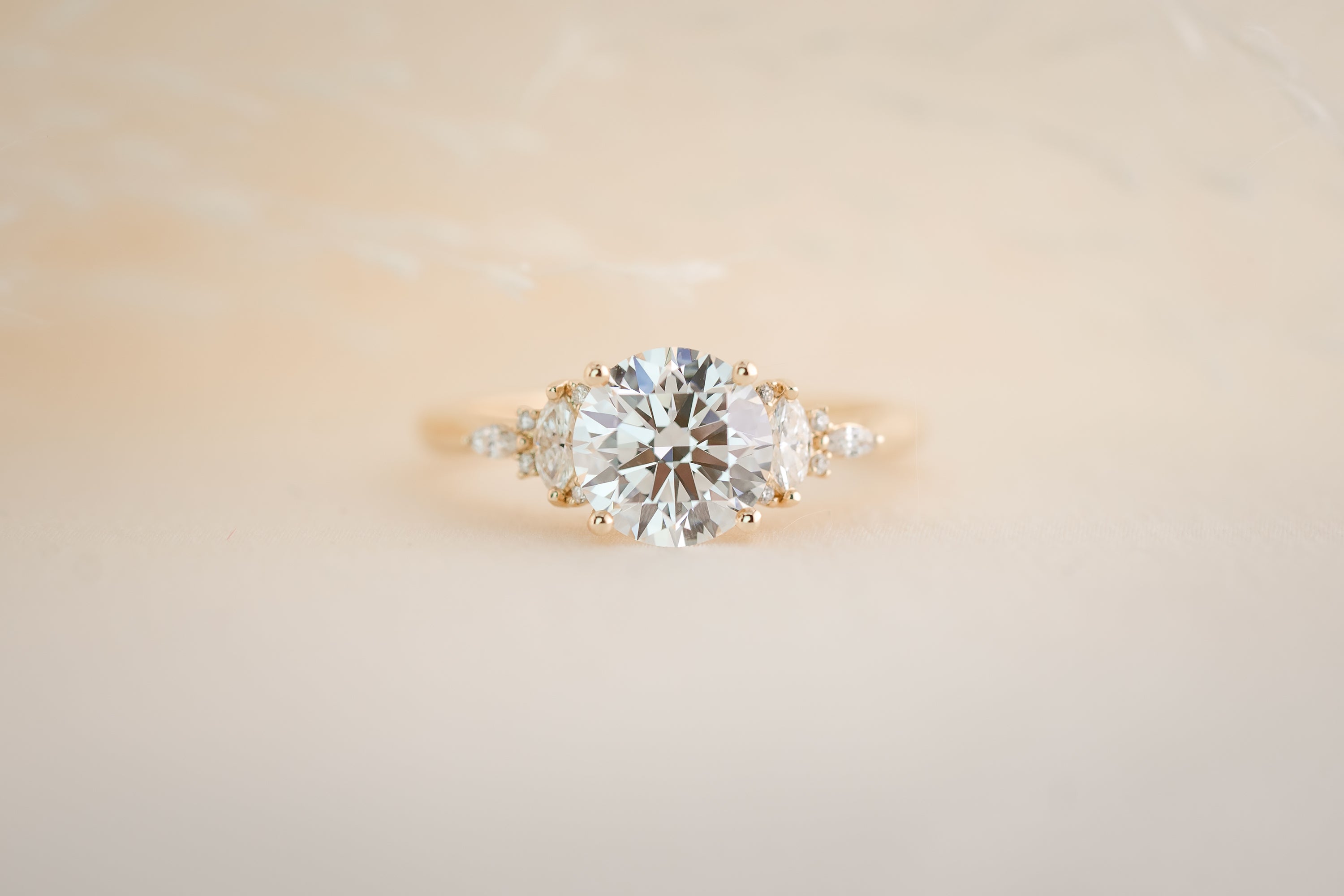 The Maeve 1.7 CT Round Diamond Ring - Lavender Creek Gems