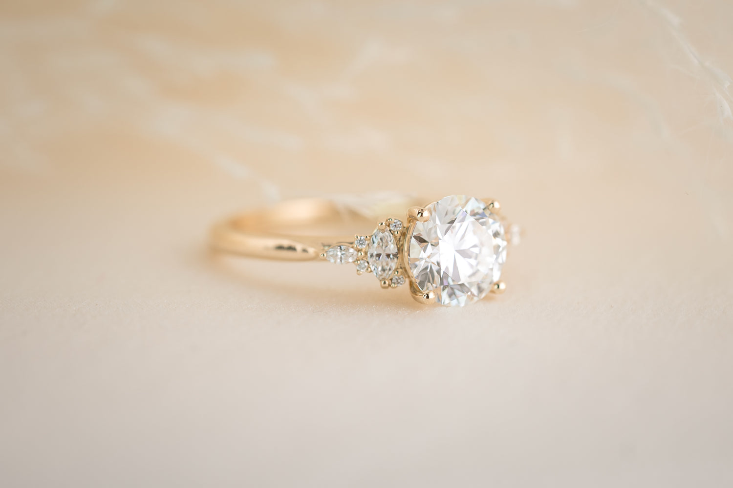 The Maeve 1.7 CT Round Diamond Ring - Lavender Creek Gems