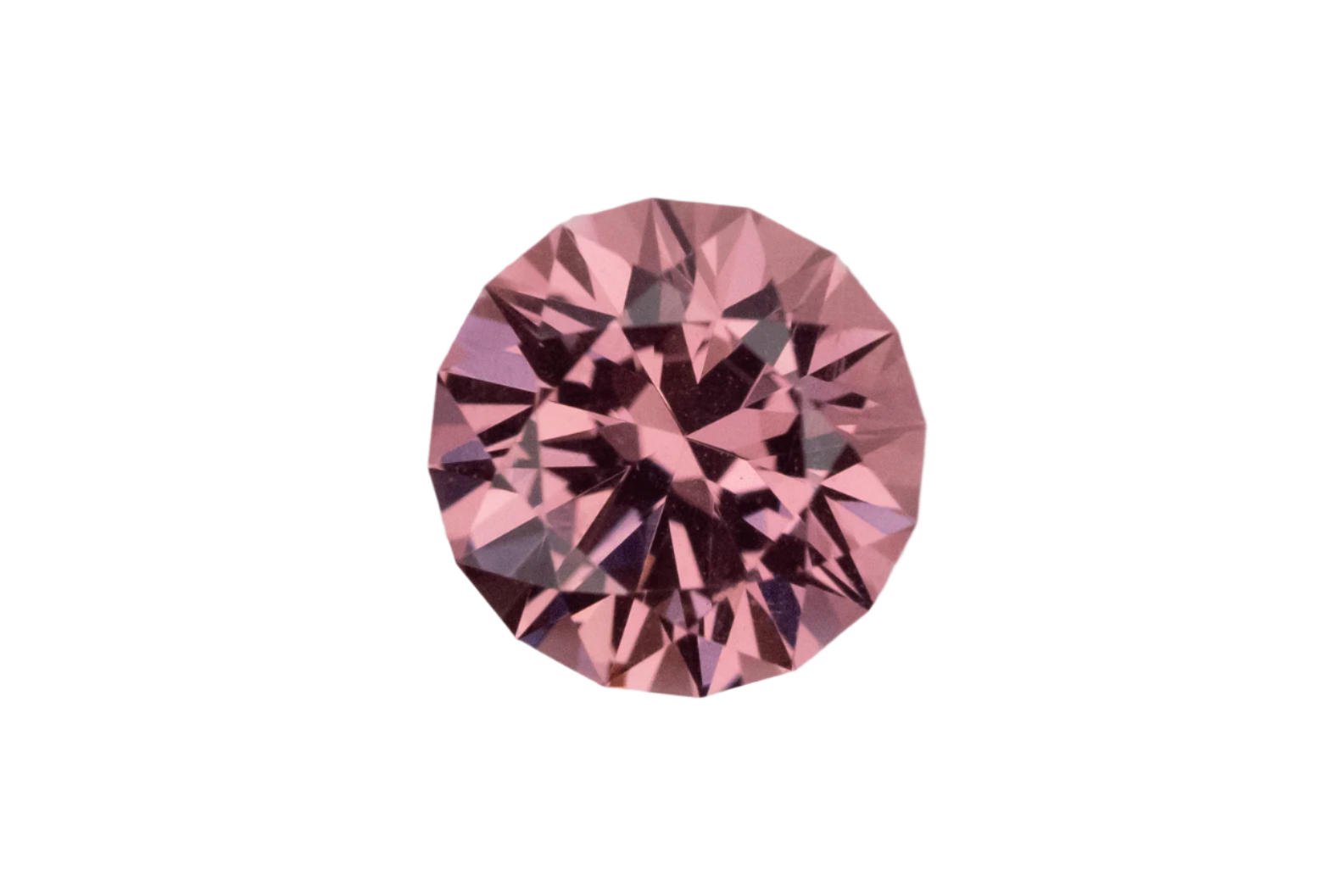 1.26 CT Round Cut Pink Malaya Garnet - Lavender Creek Gems