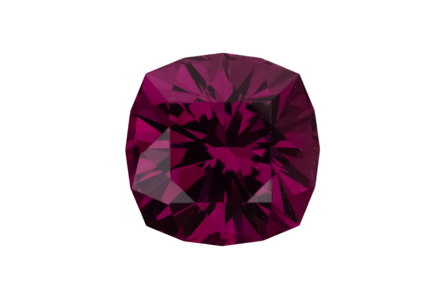 3.21 CT Cushion Cut Magenta Garnet - Lavender Creek Gems