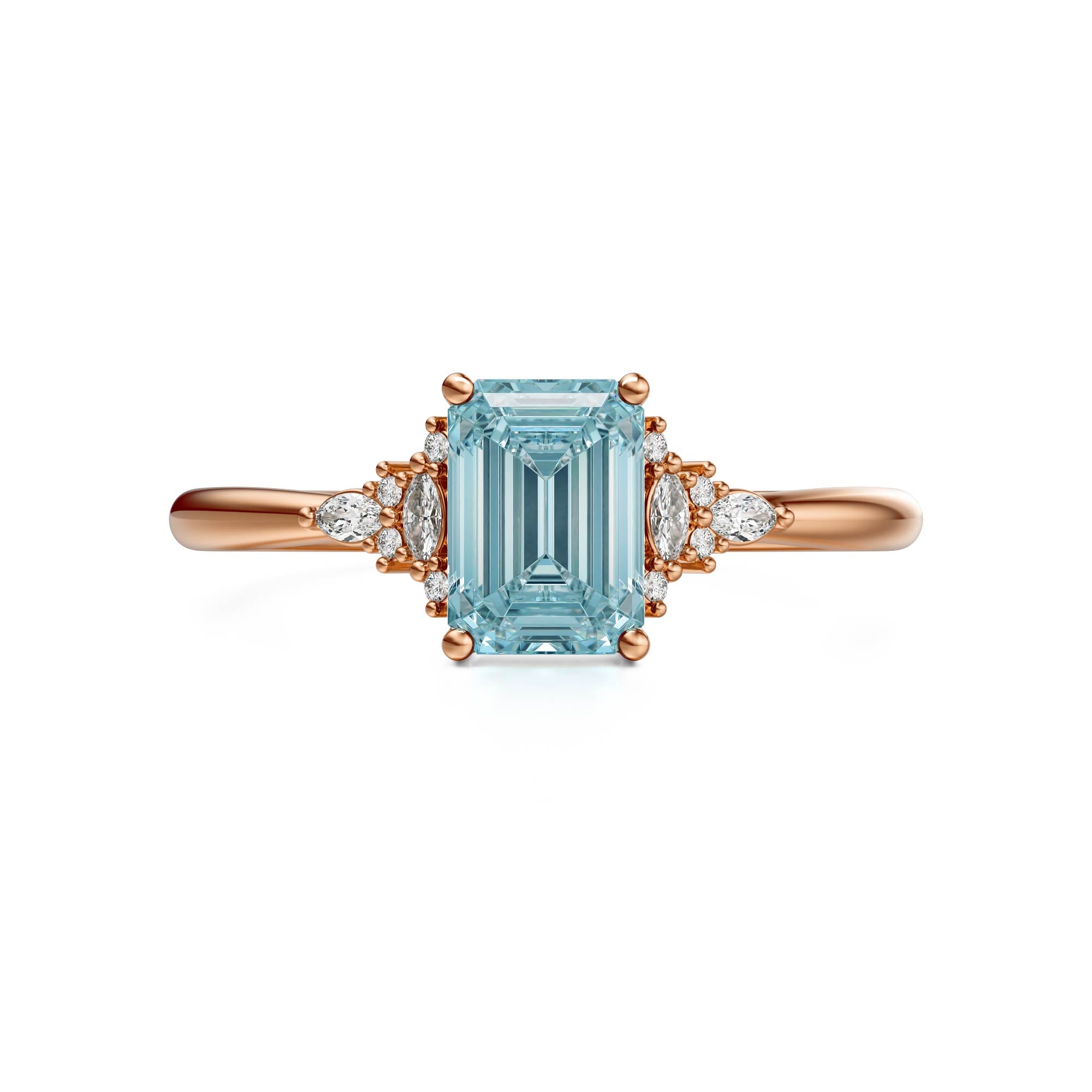 The Mini Maeve Ring | Aquamarine
