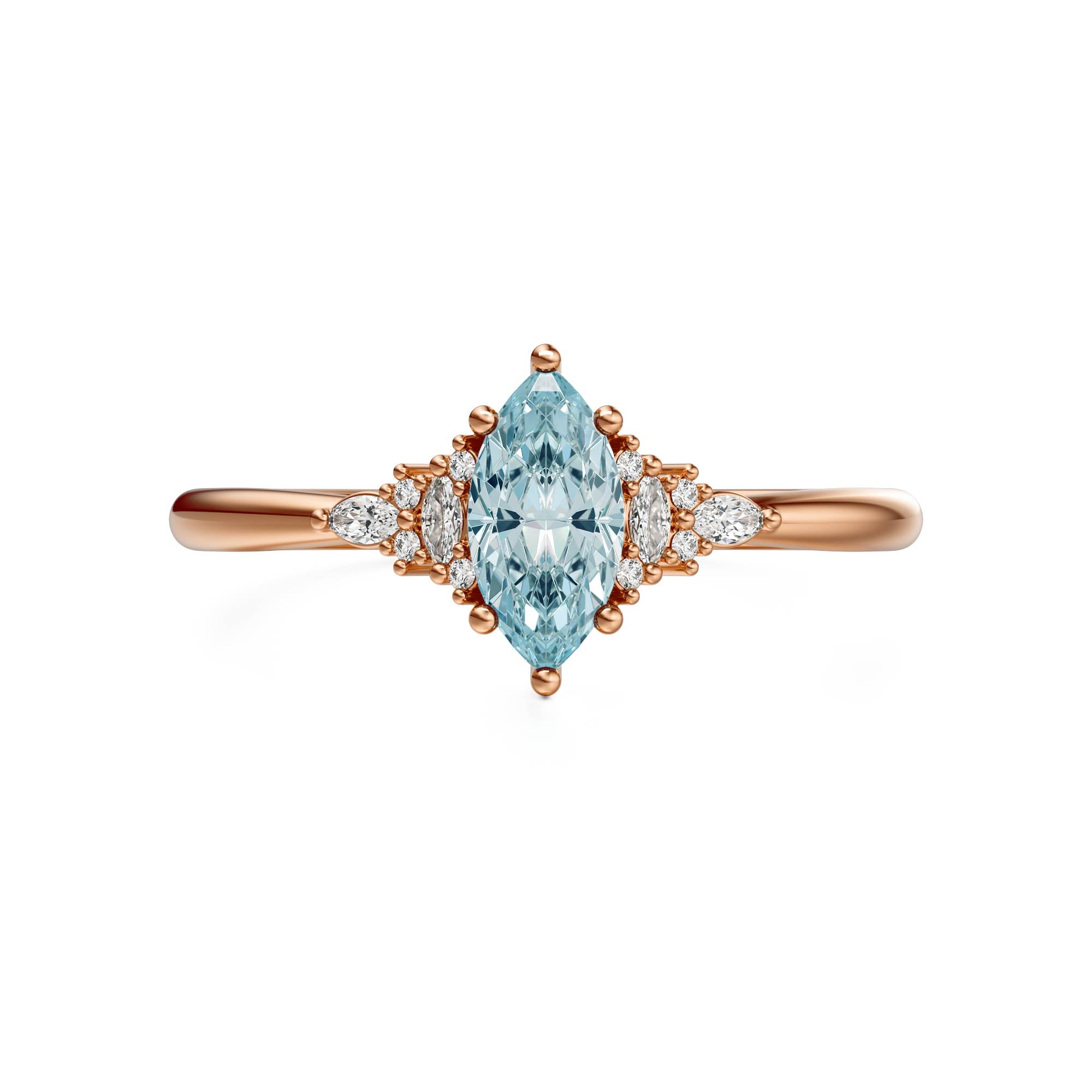 The Mini Maeve Ring | Aquamarine