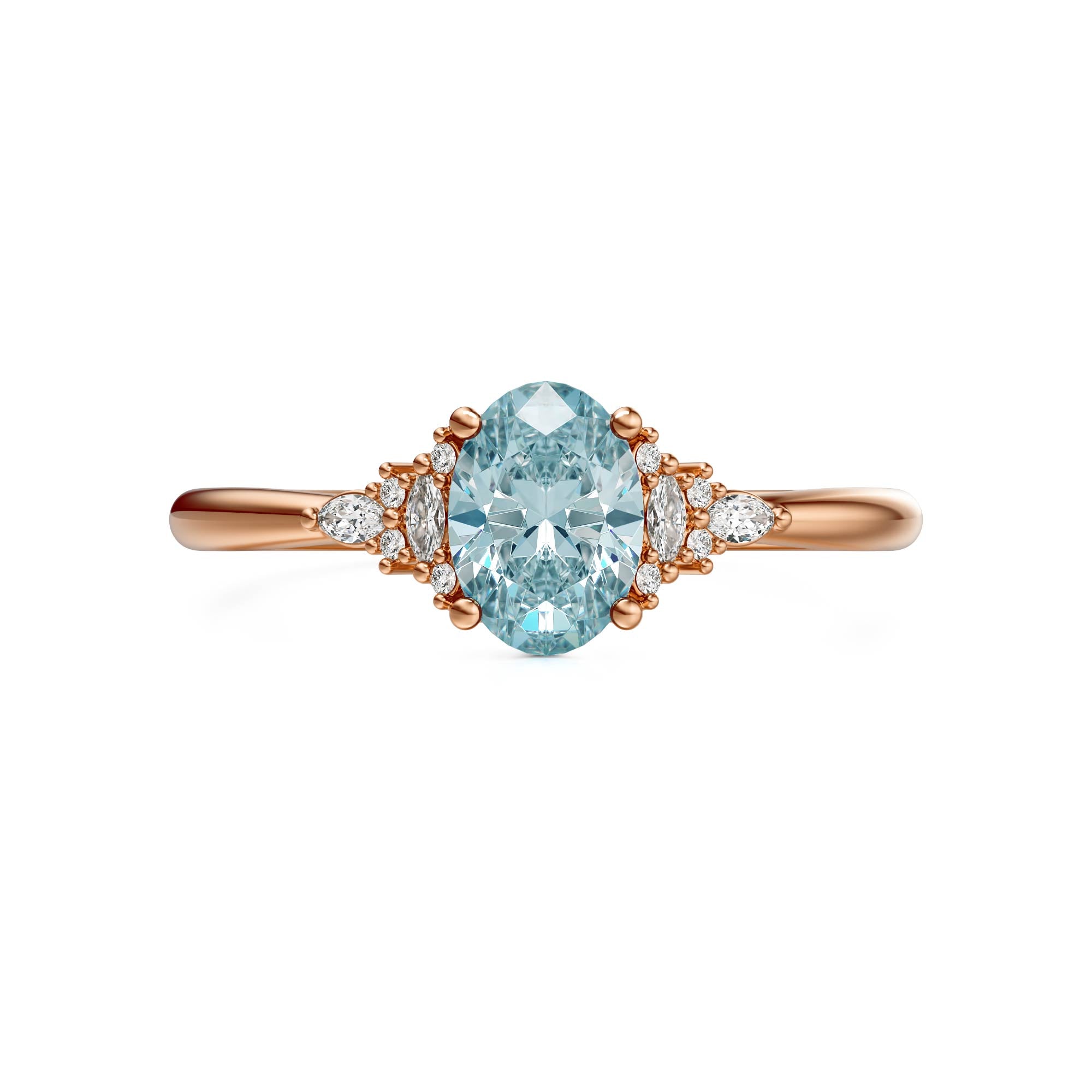 The Mini Maeve Ring | Aquamarine