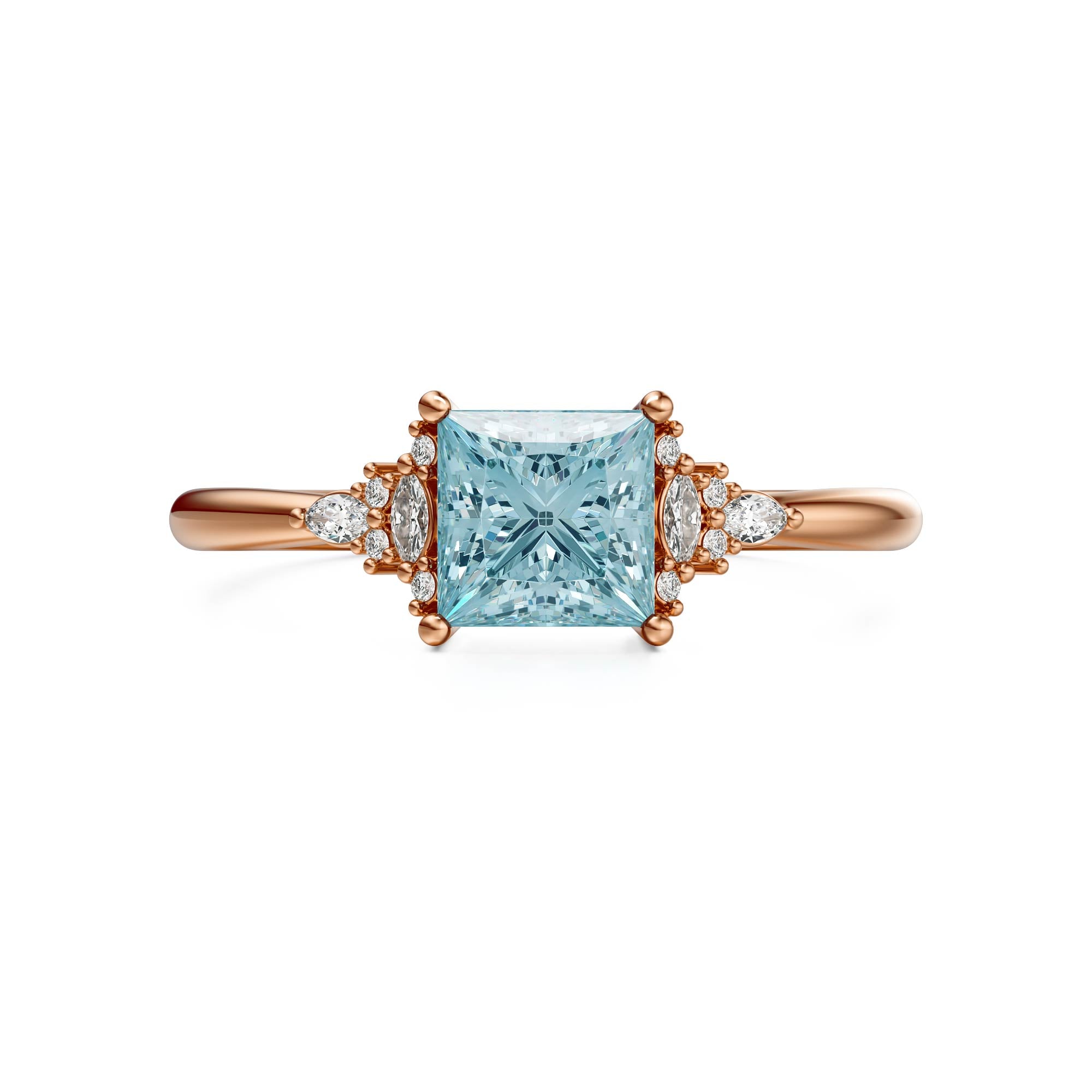 The Mini Maeve Ring | Aquamarine