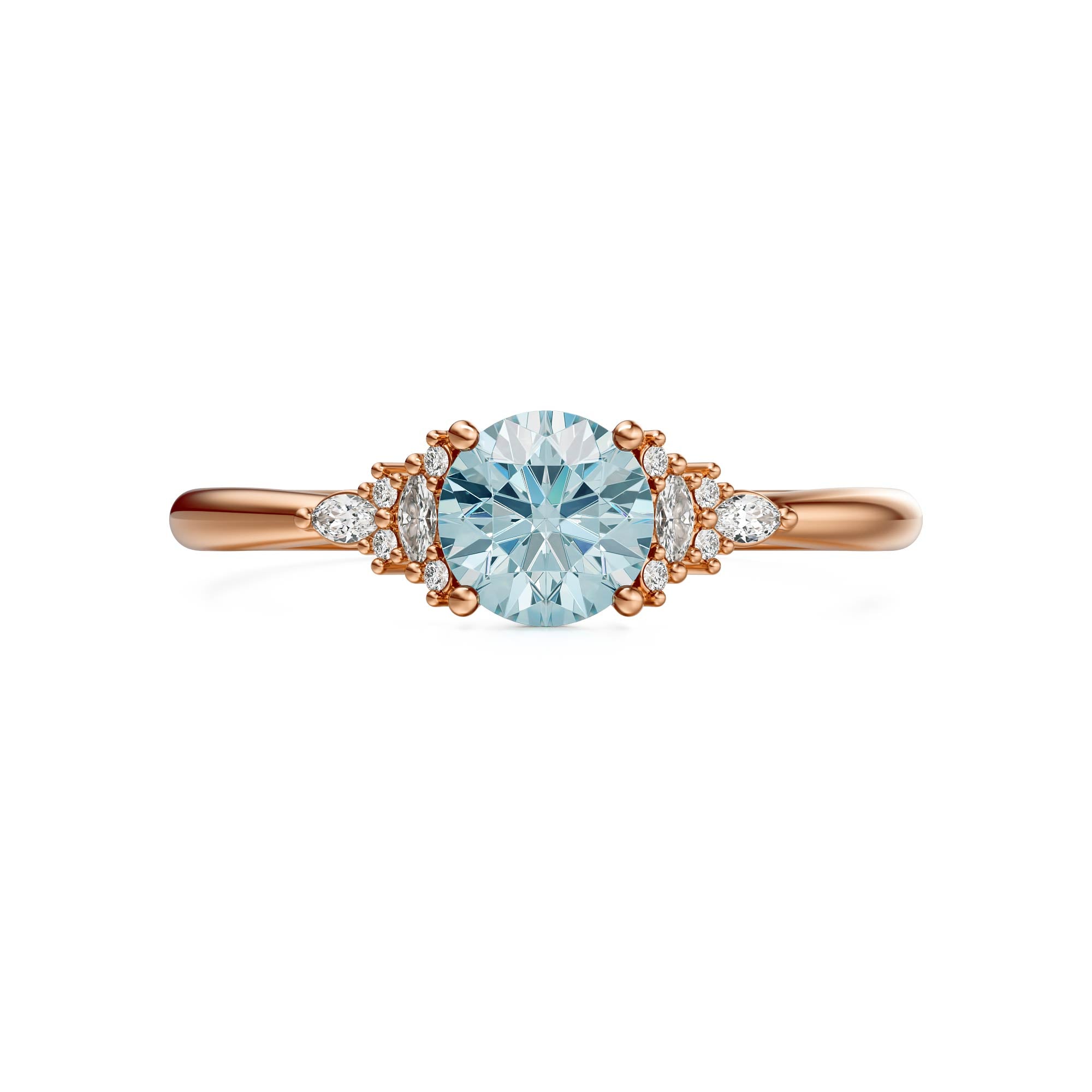The Mini Maeve Ring | Aquamarine