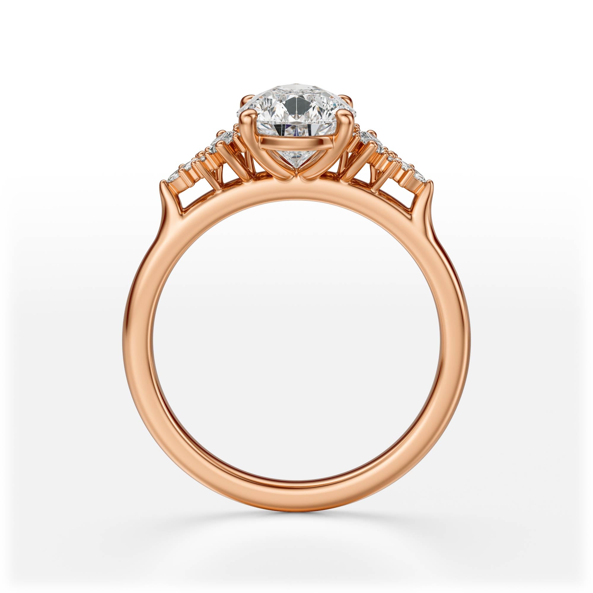 The Maeve Ring | Pear | Setting Only