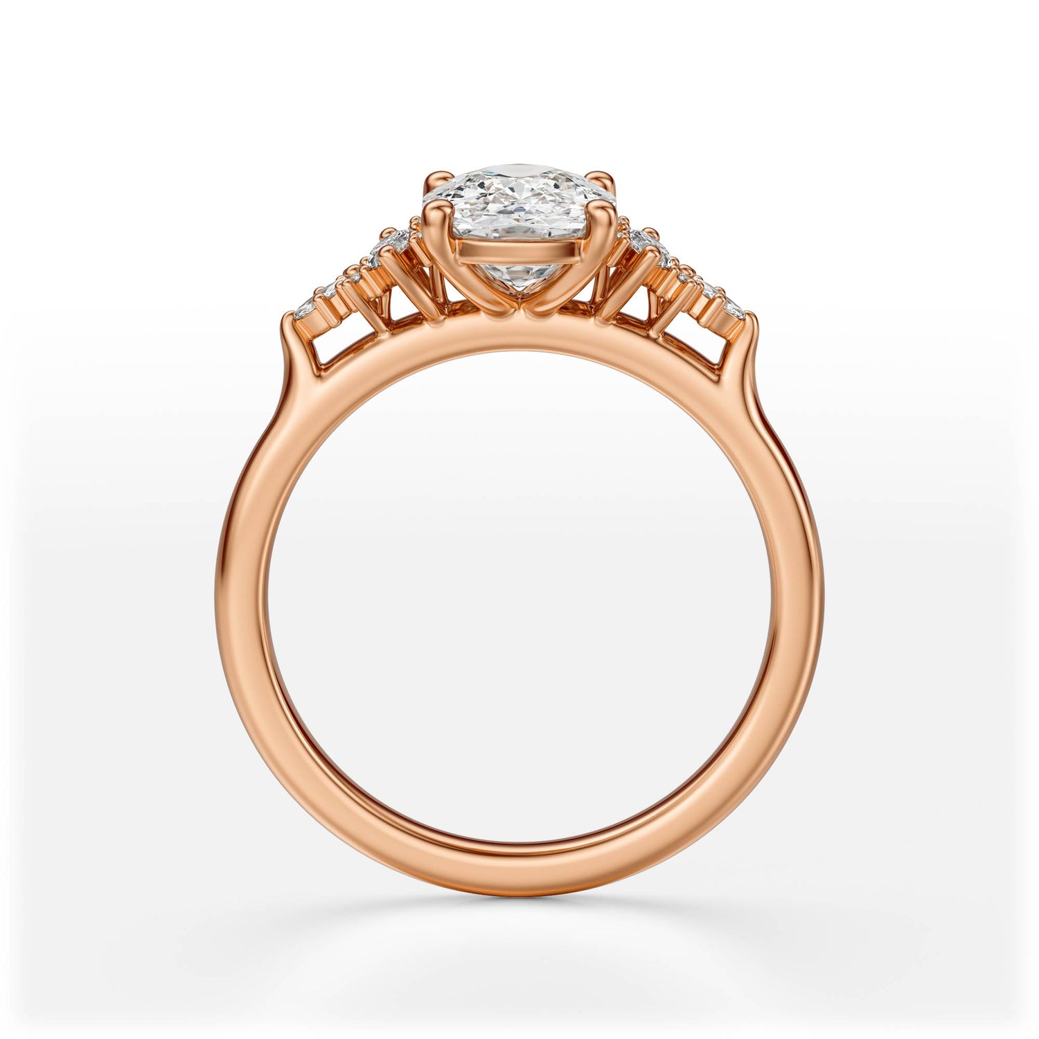 The Maeve Ring | Elongated Cushion | Setting Only - Lavender Creek Gems