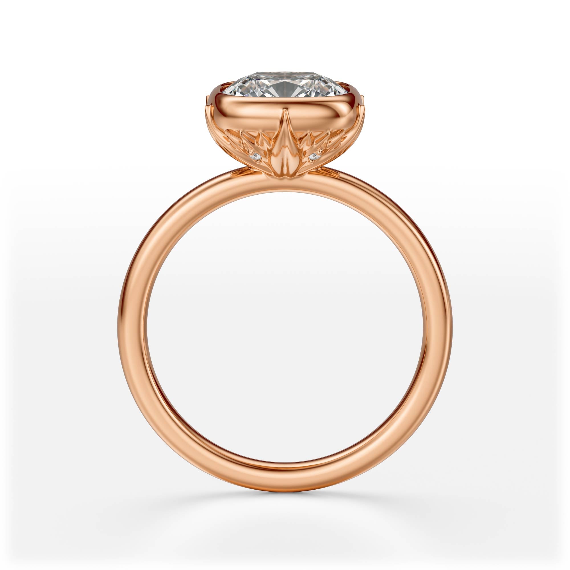 The Bezel Secret Garden Ring | Cushion | Setting Only