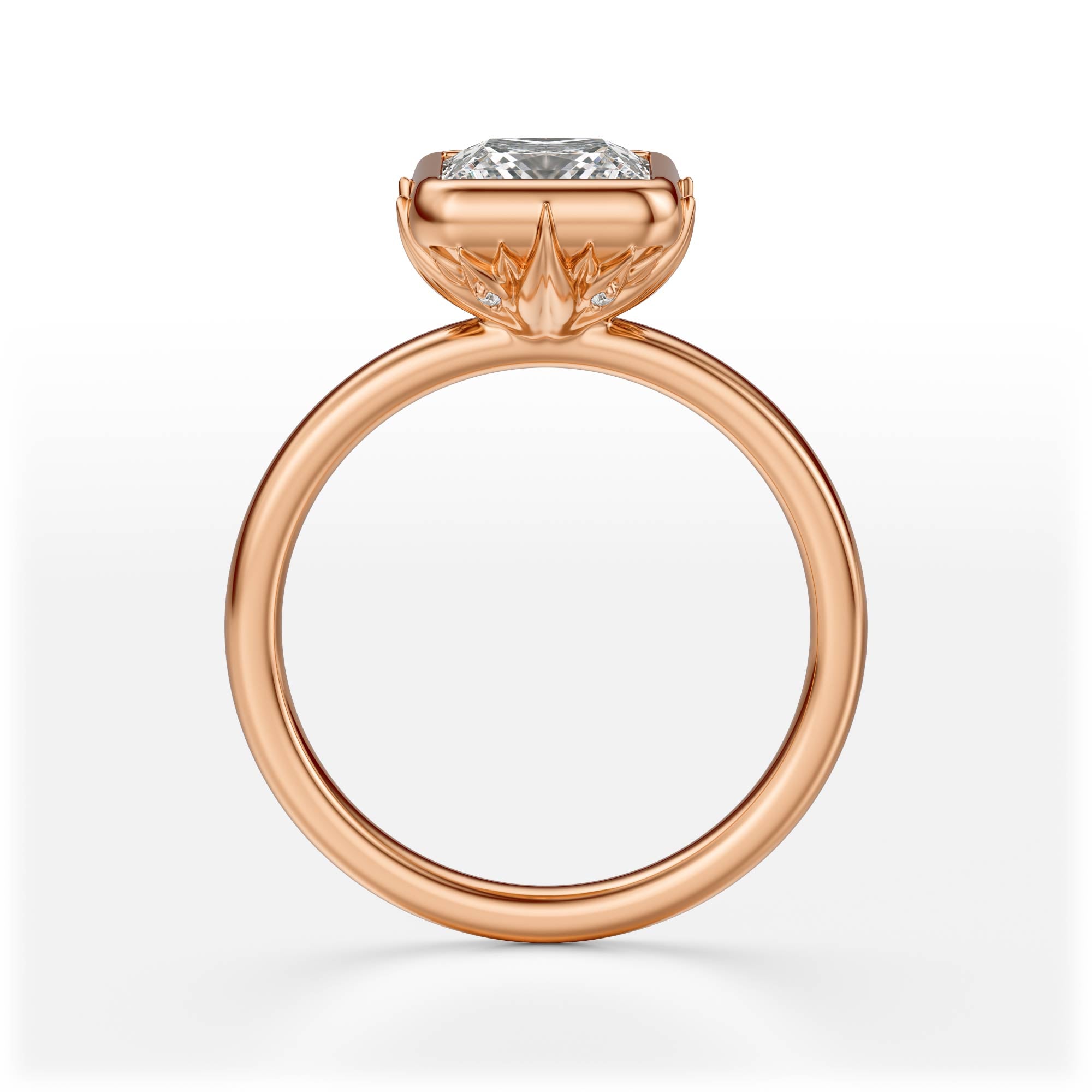 The Bezel Secret Garden Ring | Princess | Setting Only