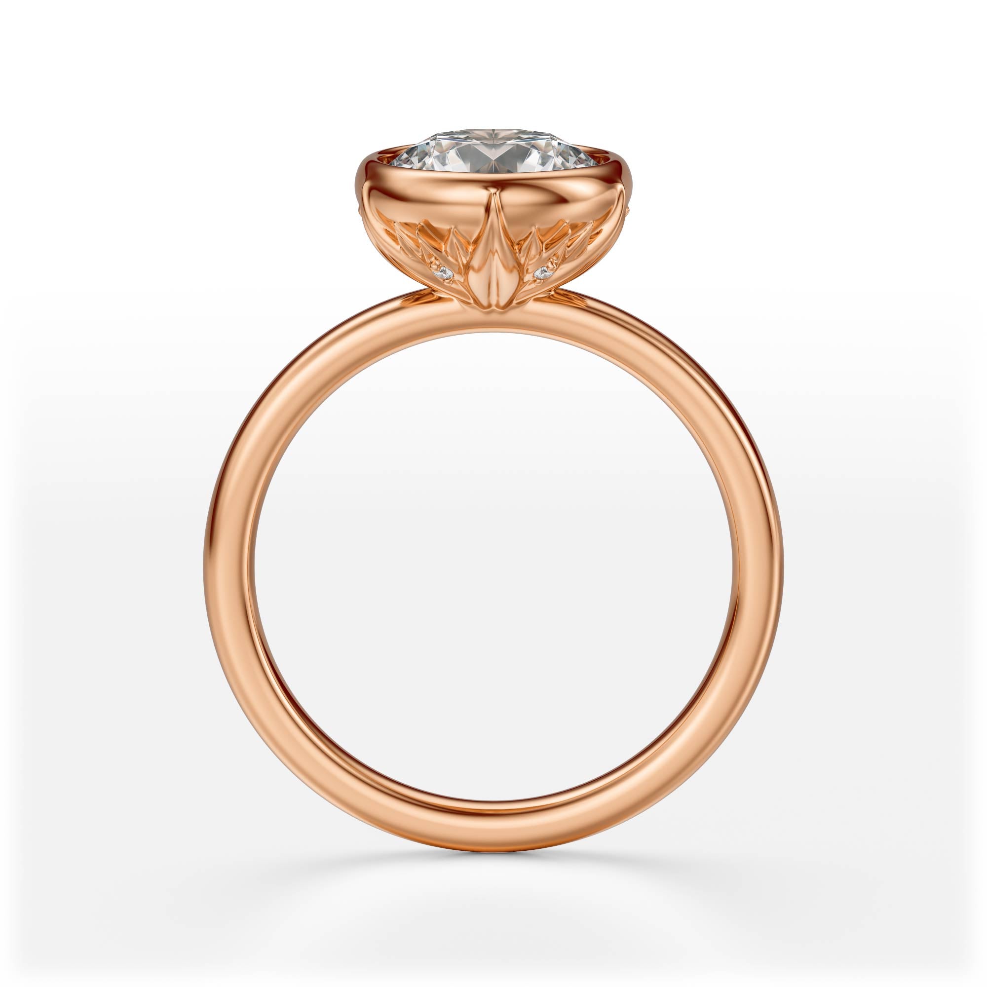 The Bezel Secret Garden Ring | Round | Setting Only
