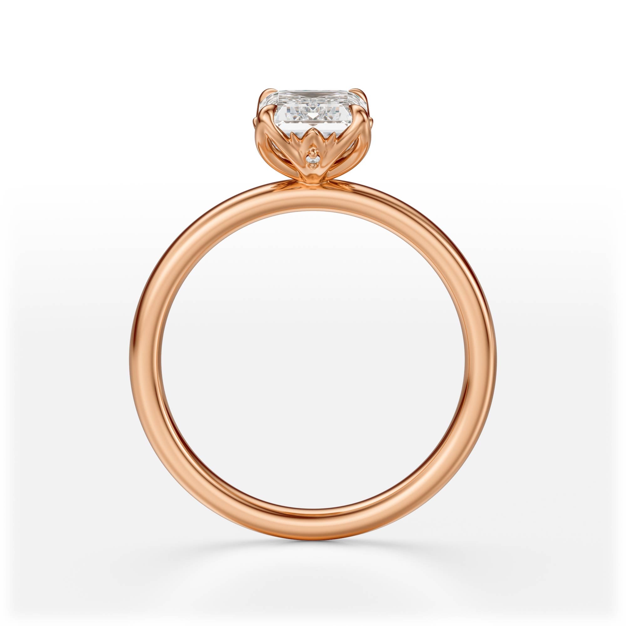 The Secret Garden Ring | Emerald Cut | Setting Only