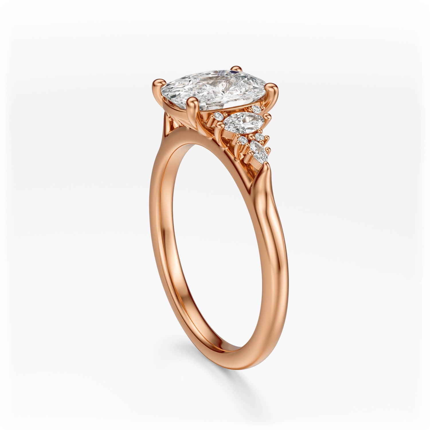 The Maeve Ring | Elongated Cushion | Setting Only - Lavender Creek Gems