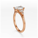 The Maeve Ring | Elongated Cushion | Setting Only - Lavender Creek Gems