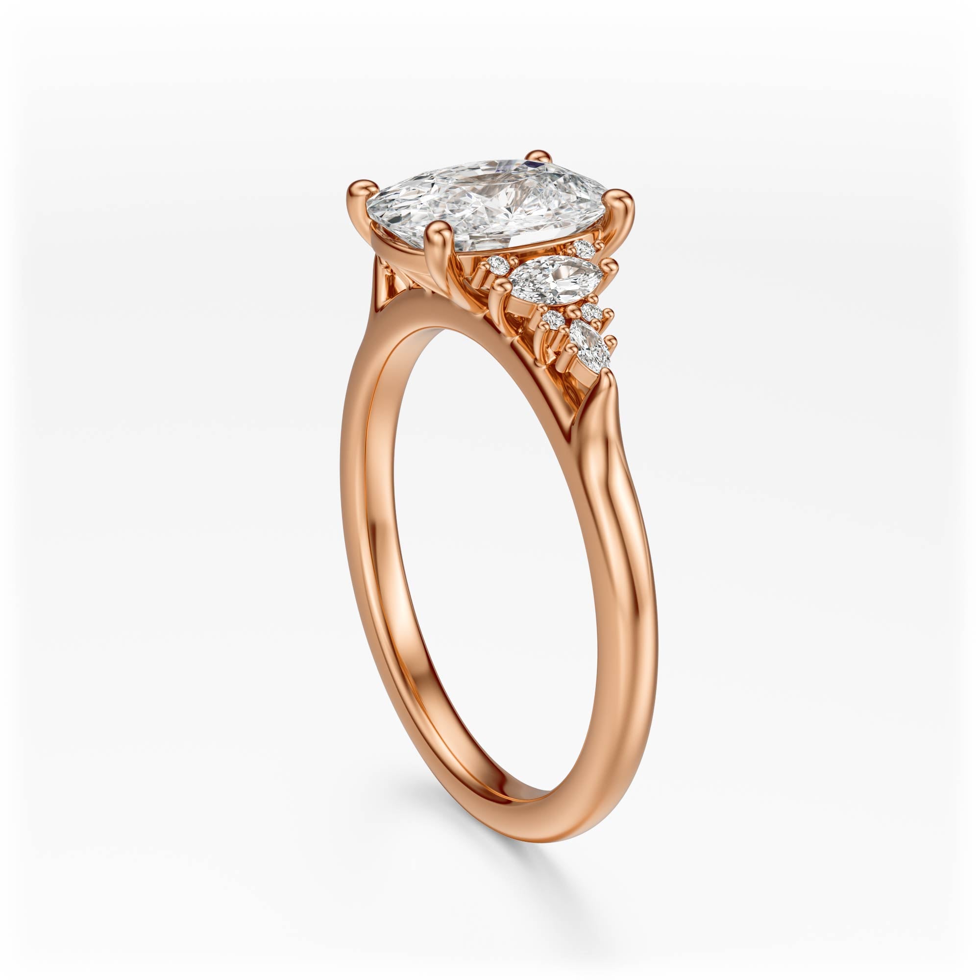 The Maeve Ring | Elongated Cushion | Setting Only