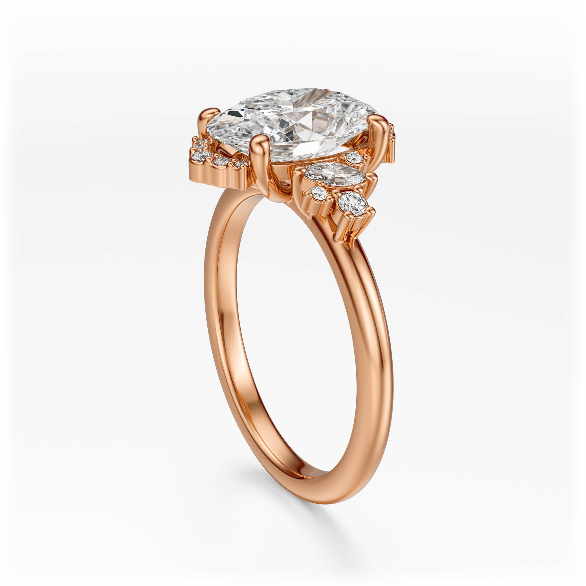 The Naevia Ring | Oval | Setting Only