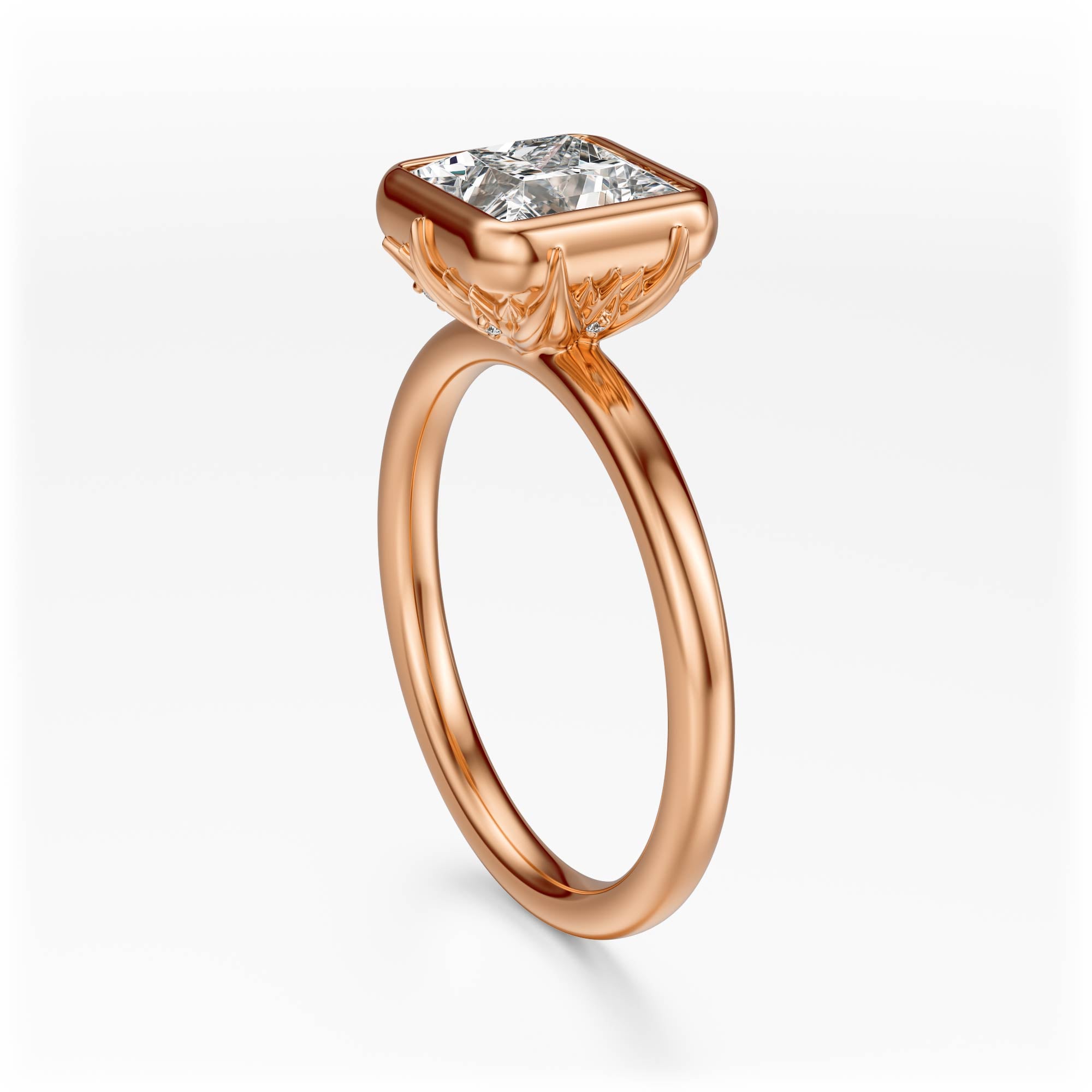 The Bezel Secret Garden Ring | Princess | Setting Only