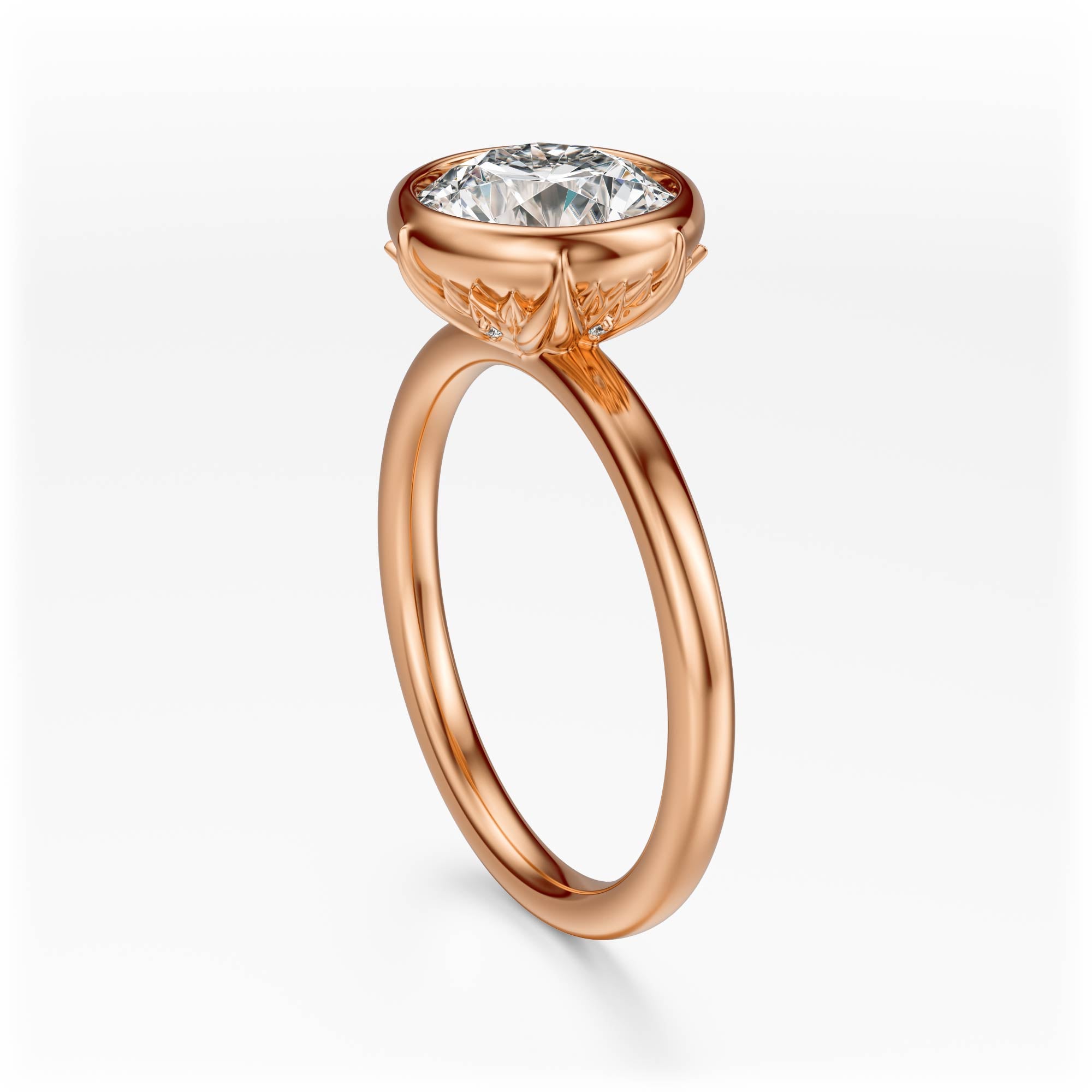 The Bezel Secret Garden Ring | Round | Setting Only