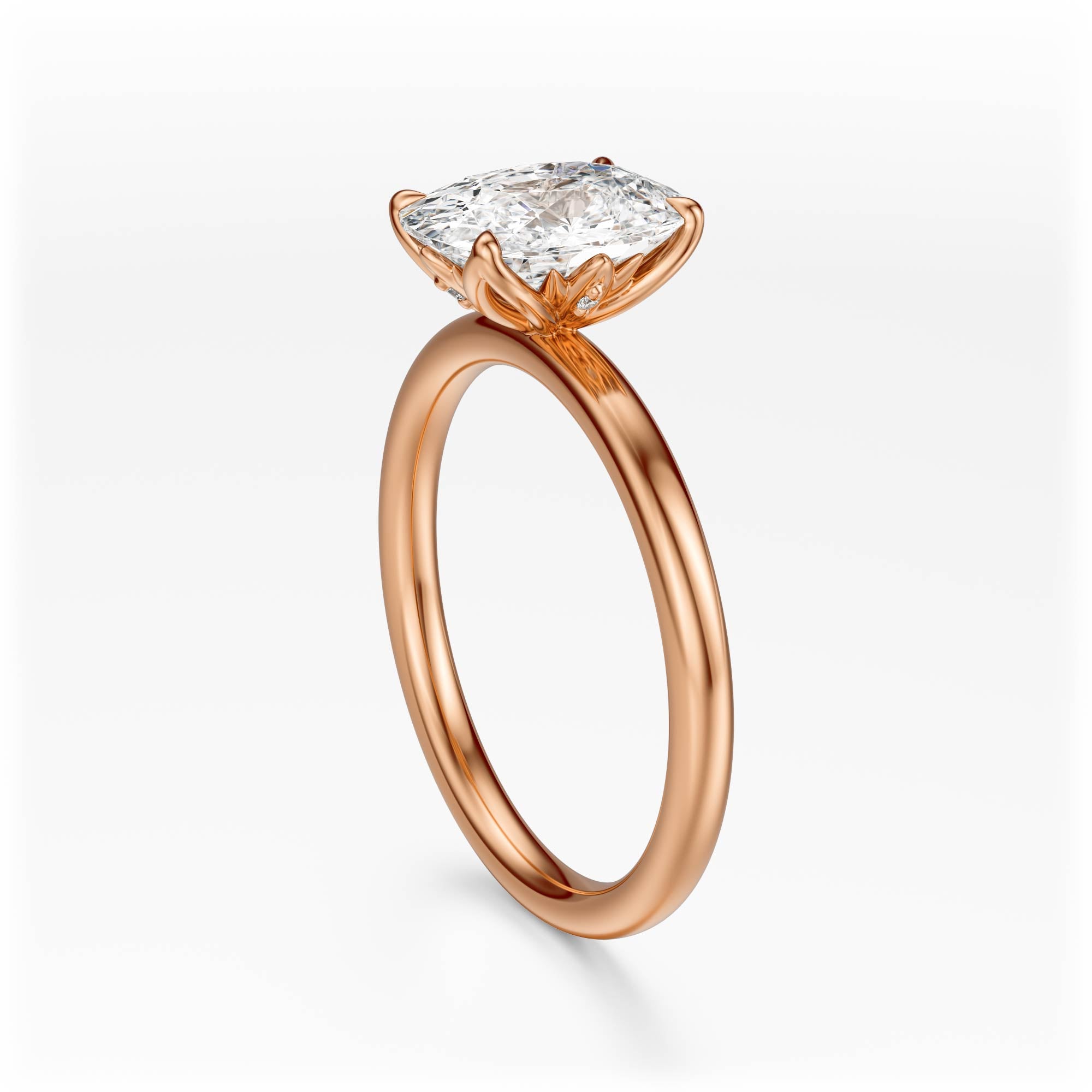 The Secret Garden Ring | Elongated Cushion | Setting Only