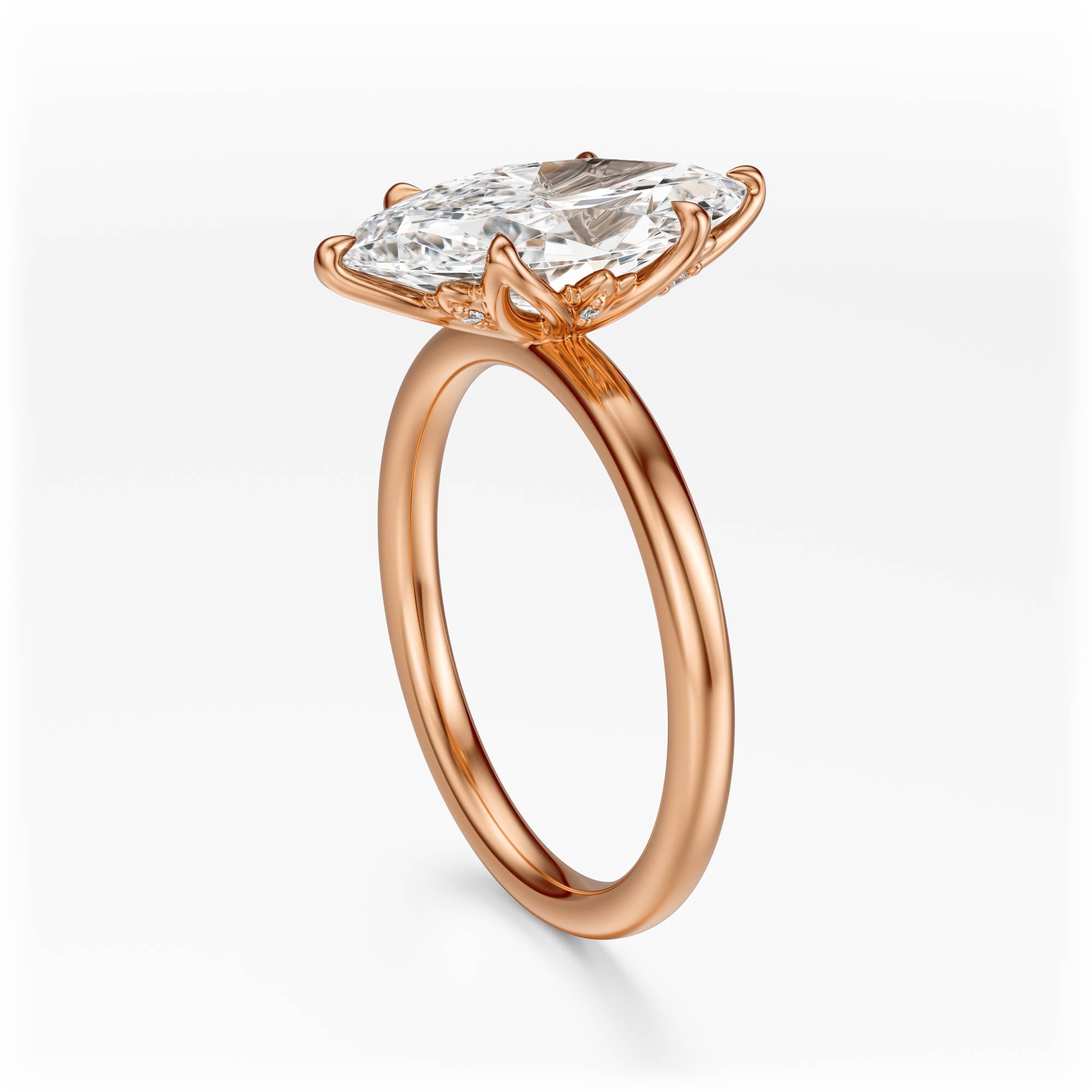 The Secret Garden Ring | Marquise | Setting Only