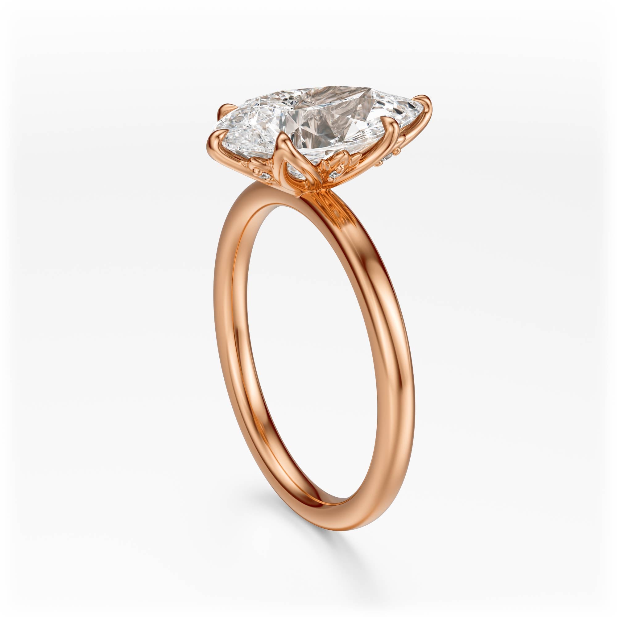 The Secret Garden Ring | Pear | Setting Only