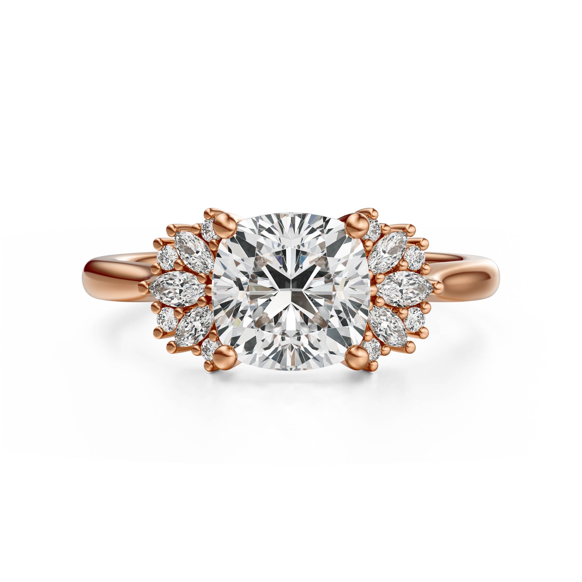 The Ambrosia Ring | Cushion | Setting Only - Lavender Creek Gems