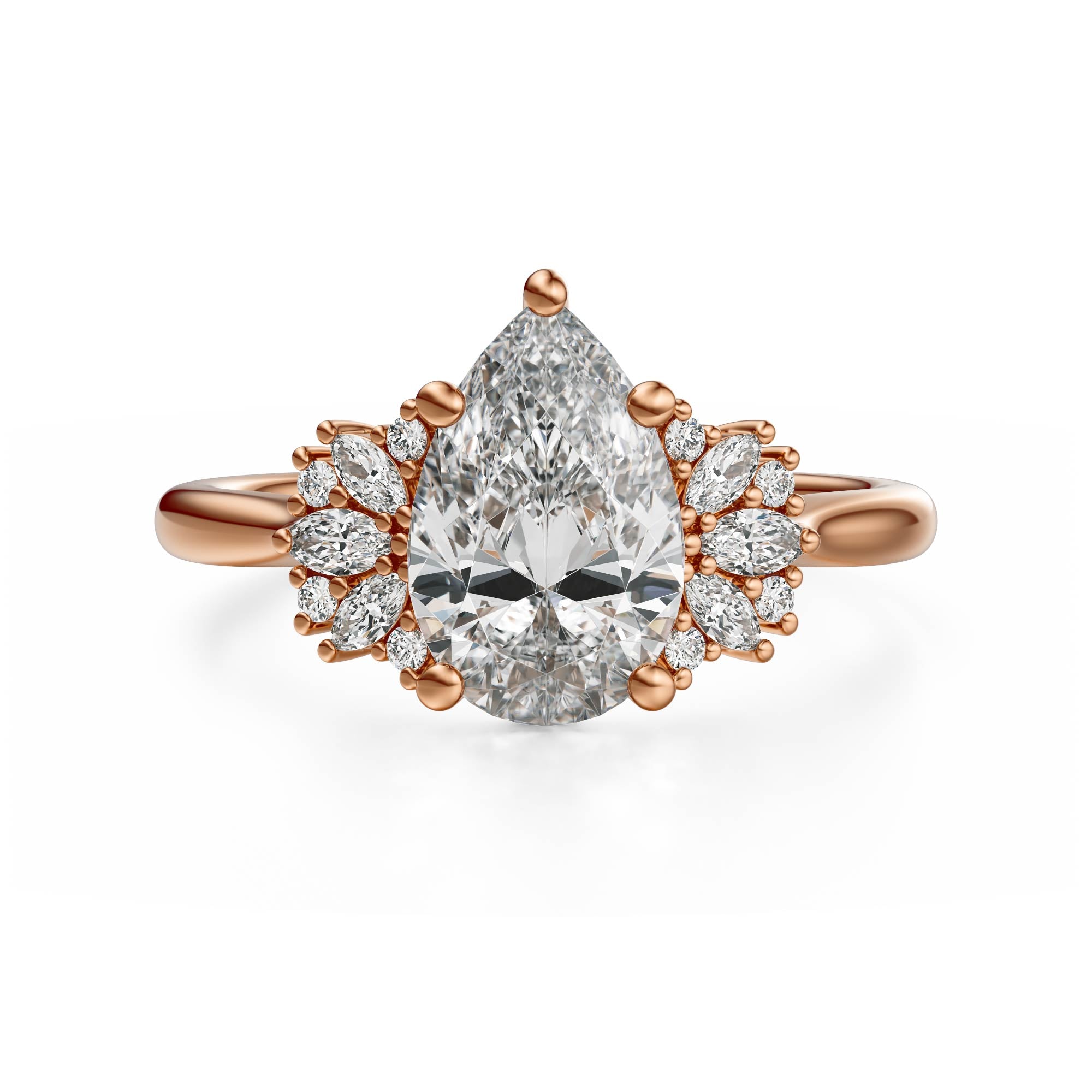 The Ambrosia Ring | Pear - Lavender Creek Gems