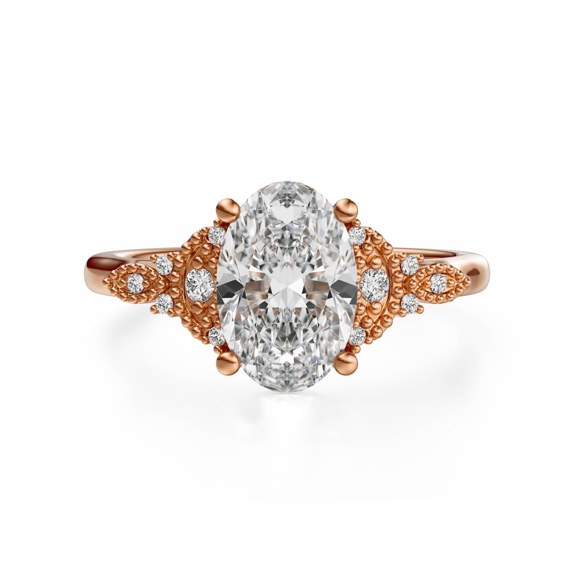 The Art Deco Maeve Ring | Oval - Lavender Creek Gems