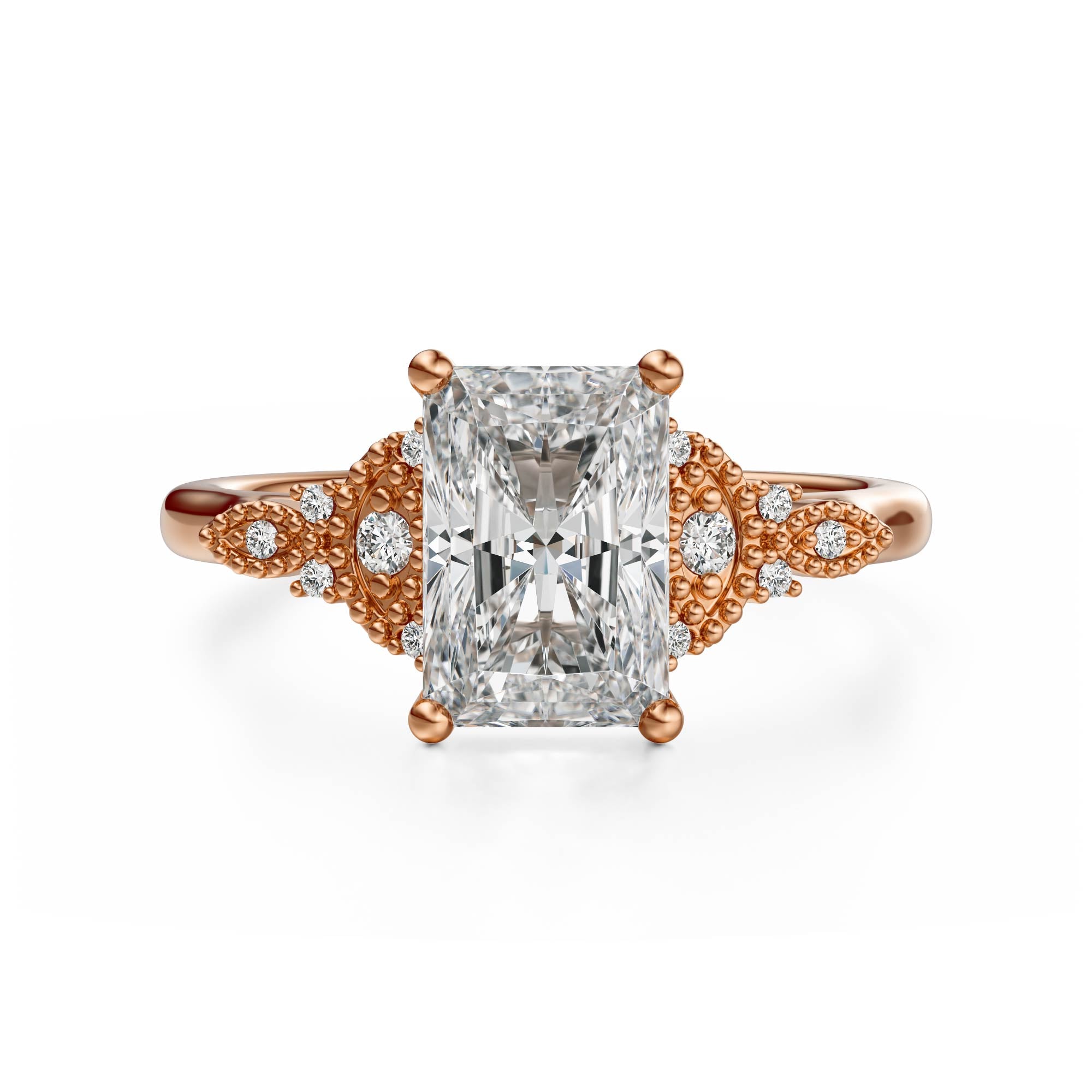 The Art Deco Maeve Ring | Radiant - Lavender Creek Gems