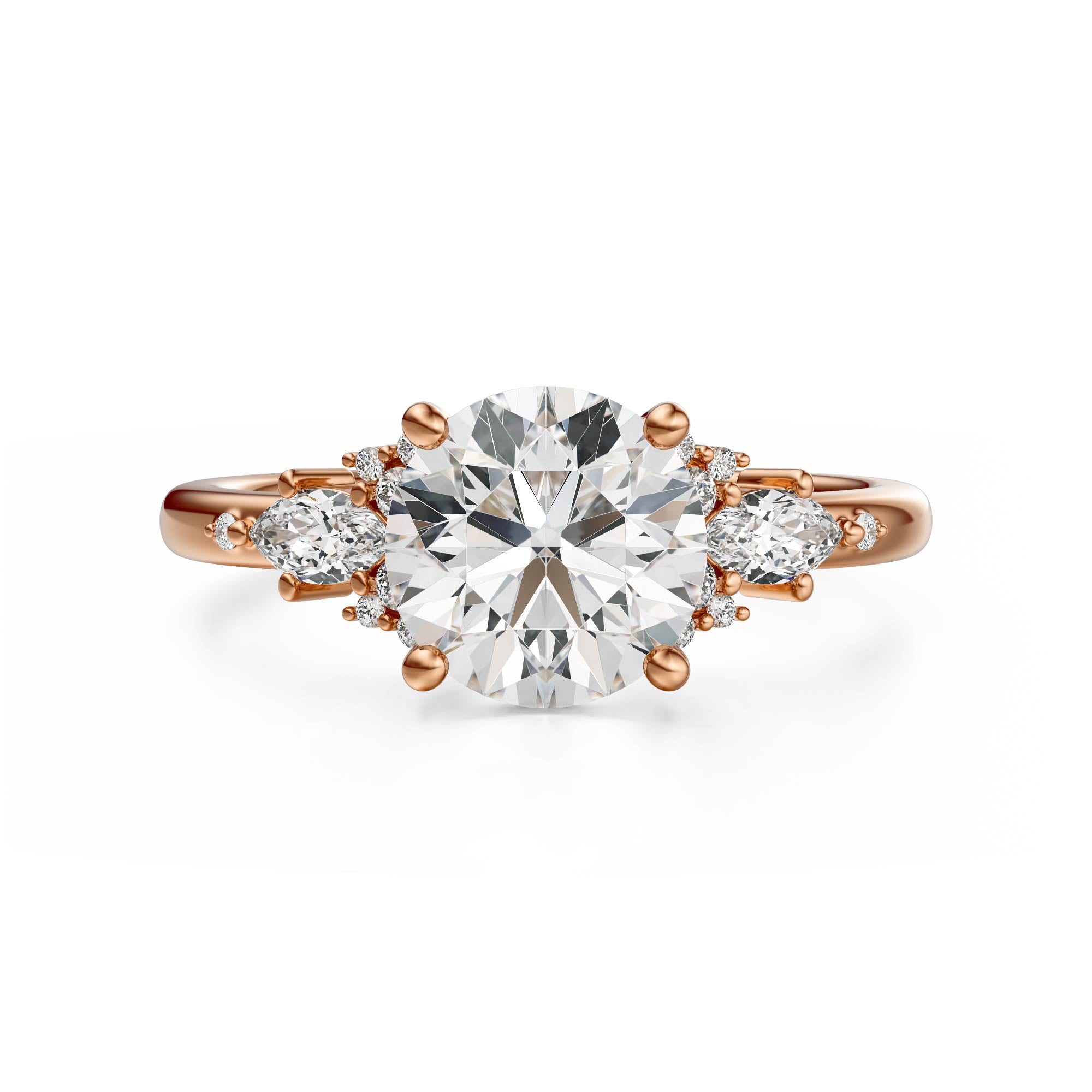 The Ascendant Ring | Round | Setting Only - Lavender Creek Gems