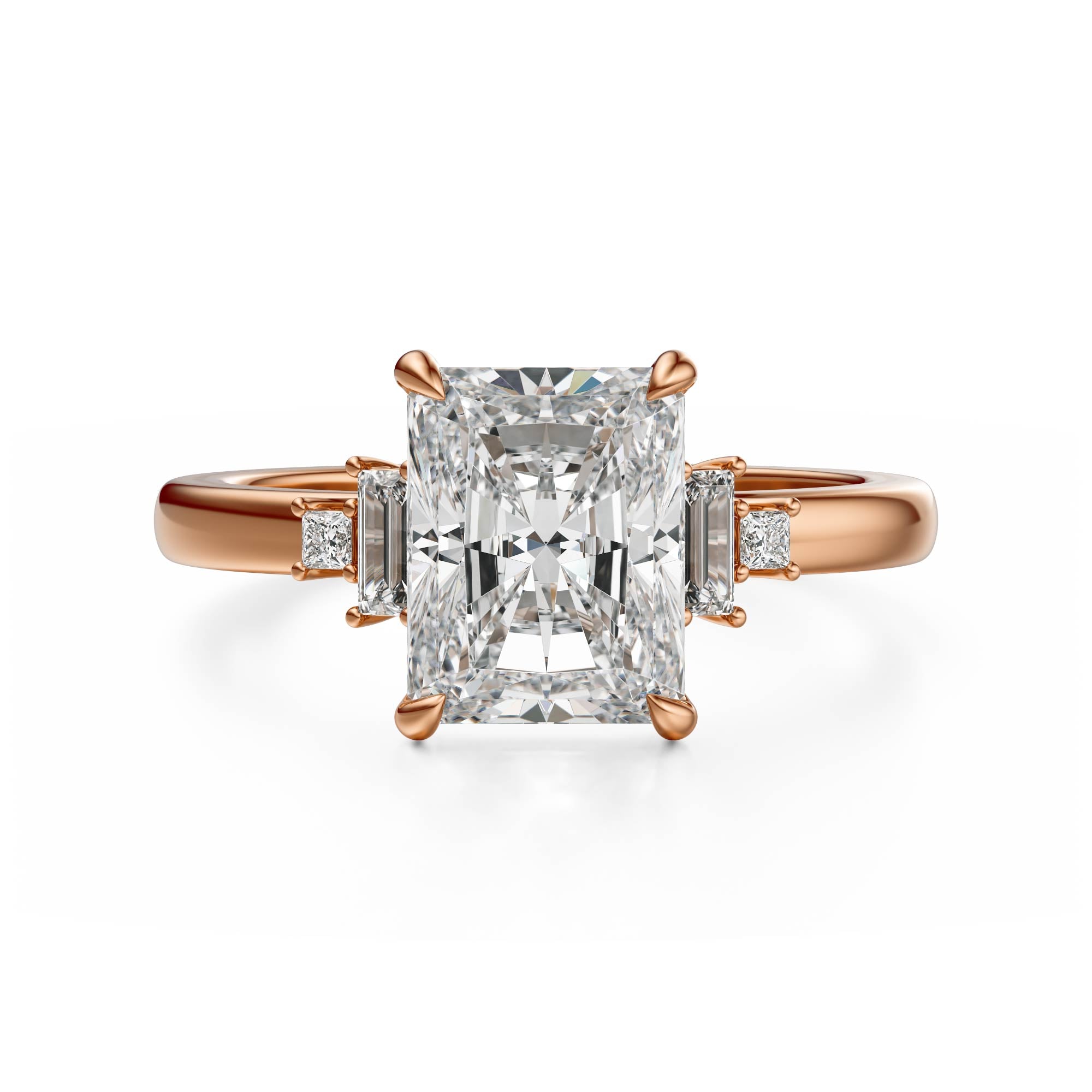 The Elevated Mira Ring | Radiant | Setting Only