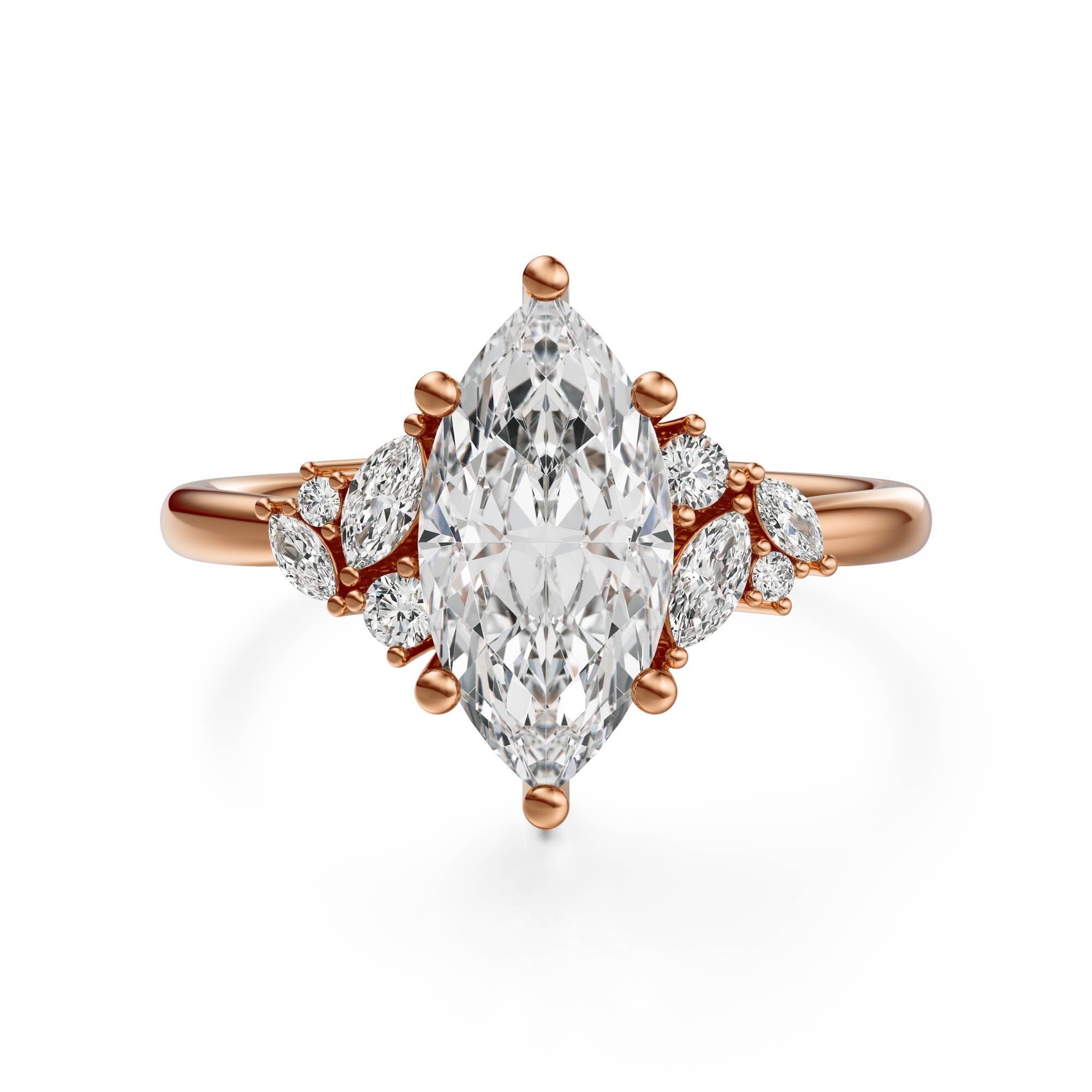 The Laurel Ring | Marquise