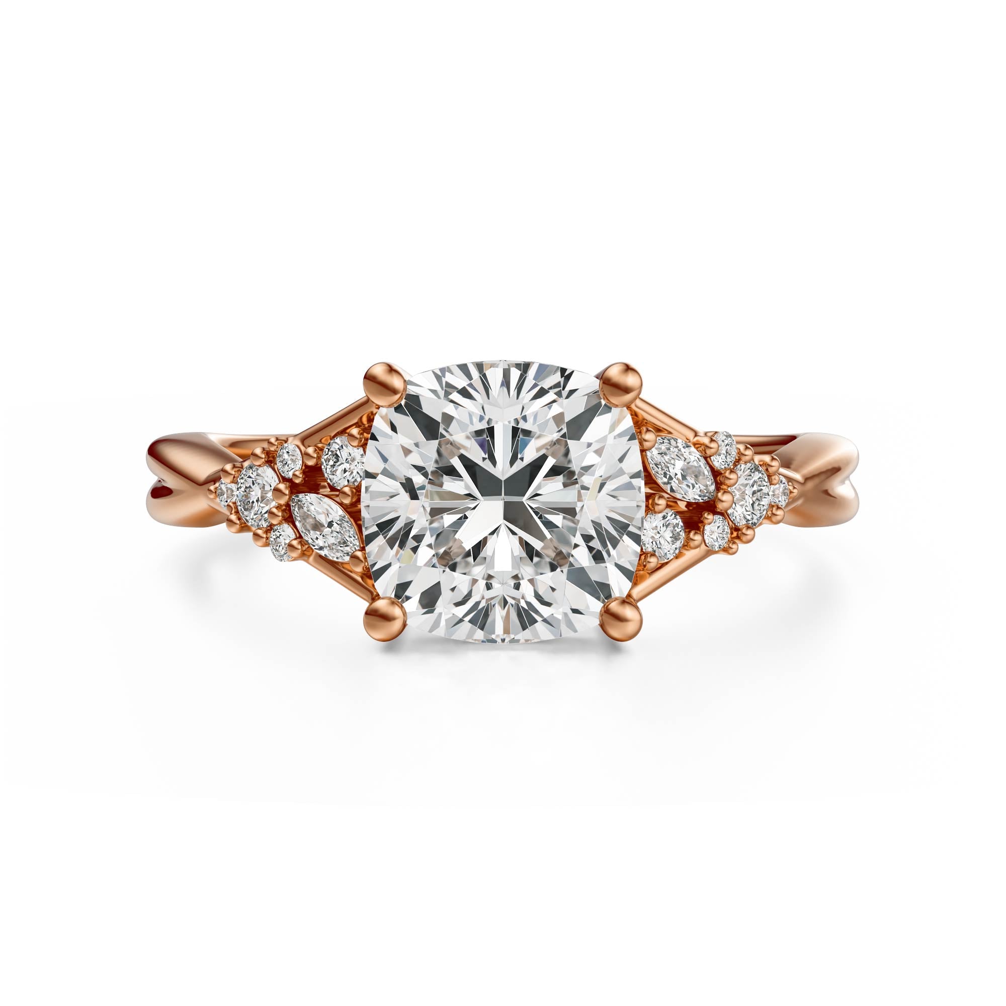 The Lyria Ring | Cushion | Setting Only