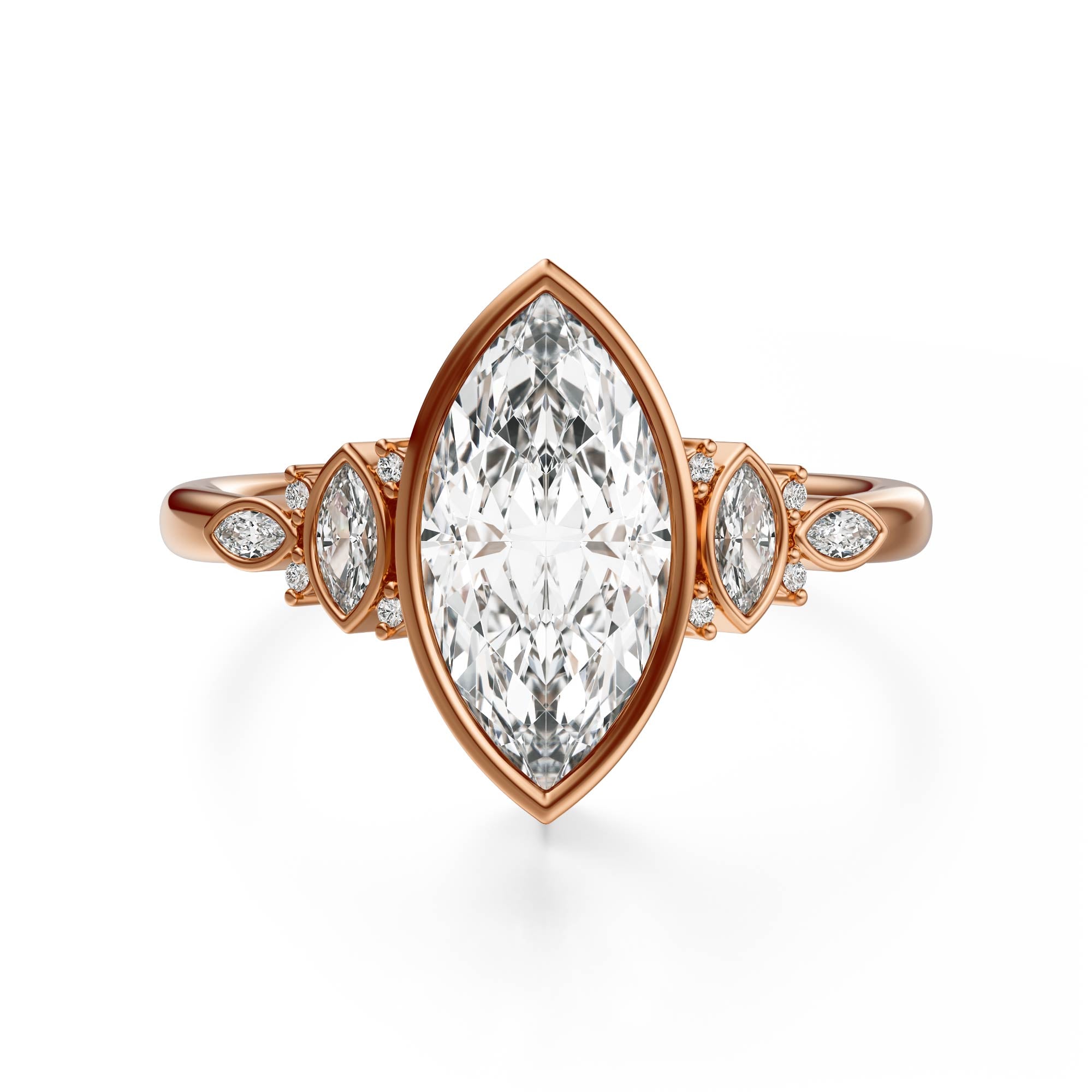 The All Bezel Maeve Ring | Marquise | Setting Only