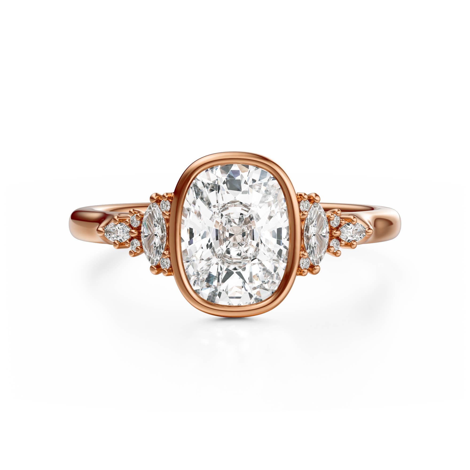 The Bezel Maeve Ring | Elongated Cushion