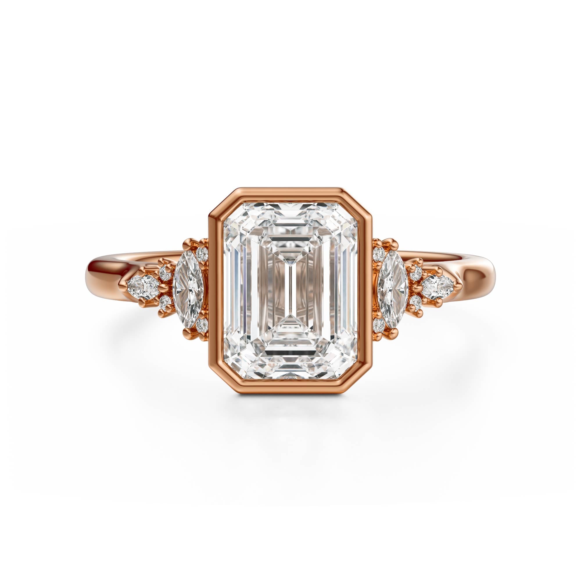 The Bezel Maeve Ring | Emerald Cut