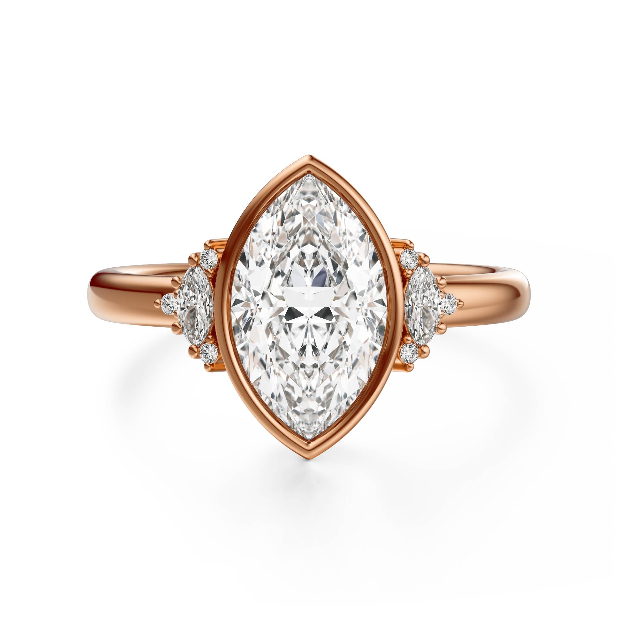 The Bezel Maren Ring | Marquise - Lavender Creek Gems