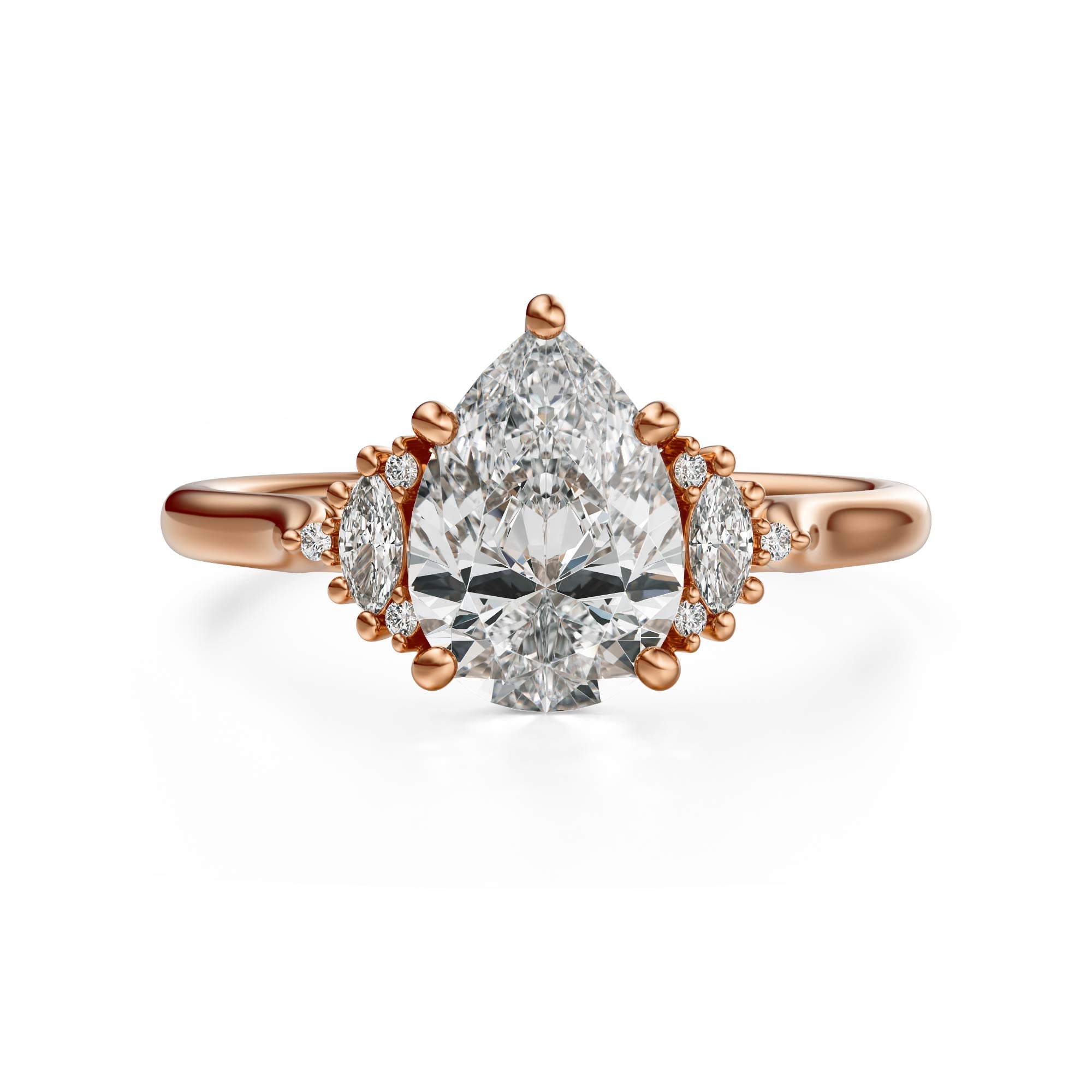 The Maren Ring | Pear | Setting Only