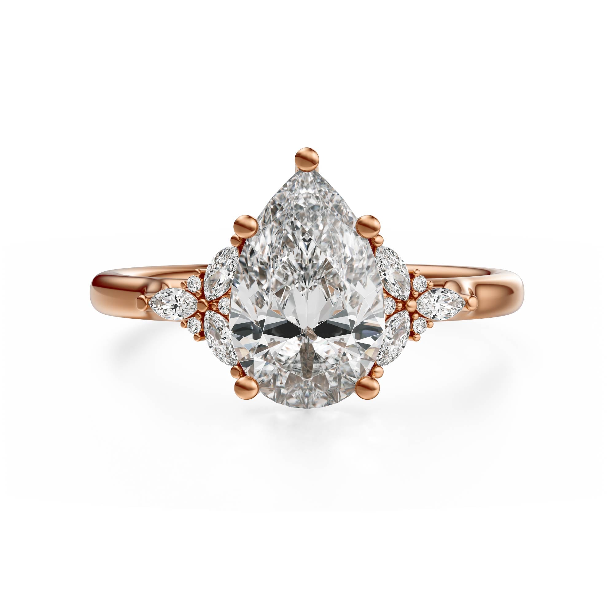 The Meadow Ring | Pear | Setting Only - Lavender Creek Gems