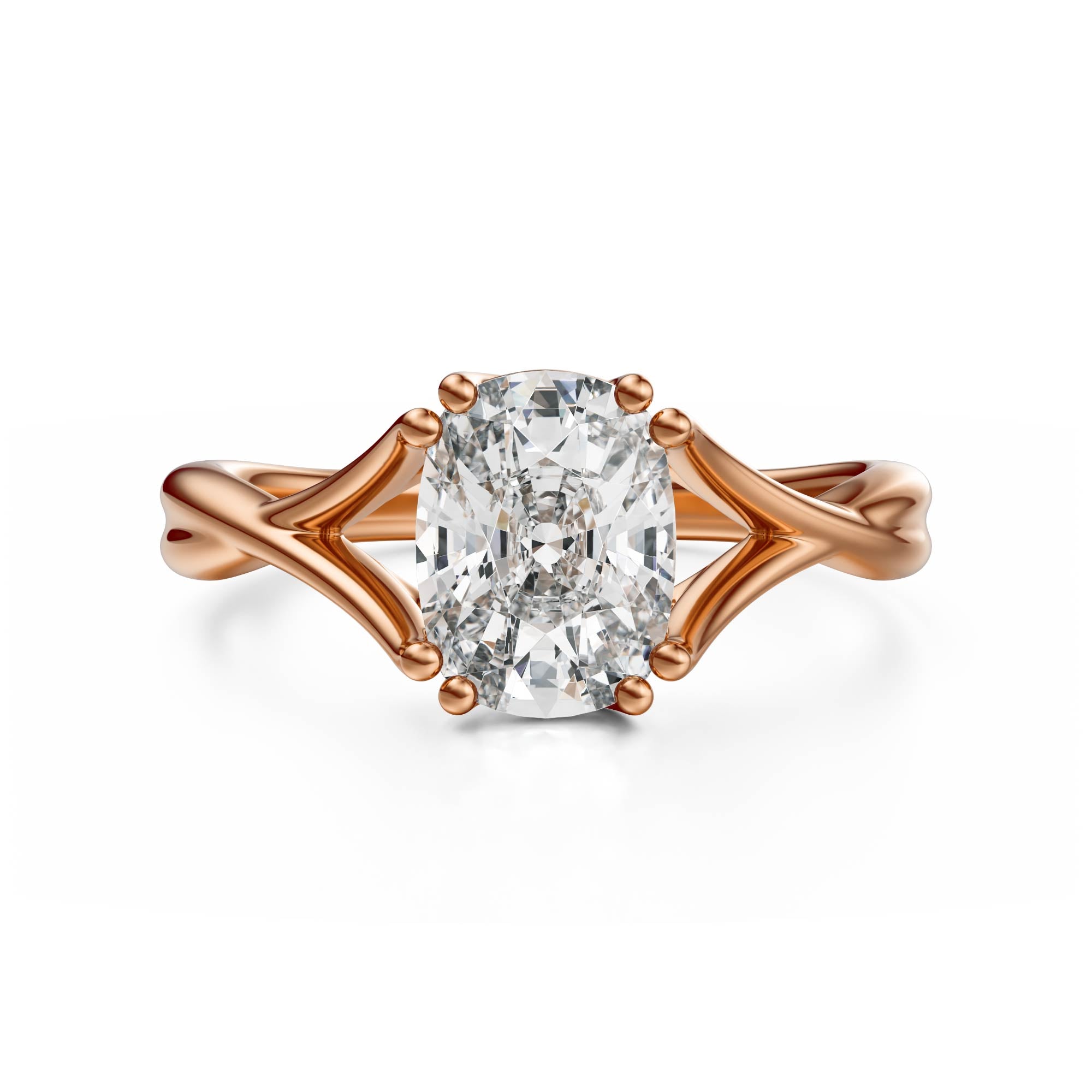 The Entwine Ring | Elongated Cushion - Lavender Creek Gems